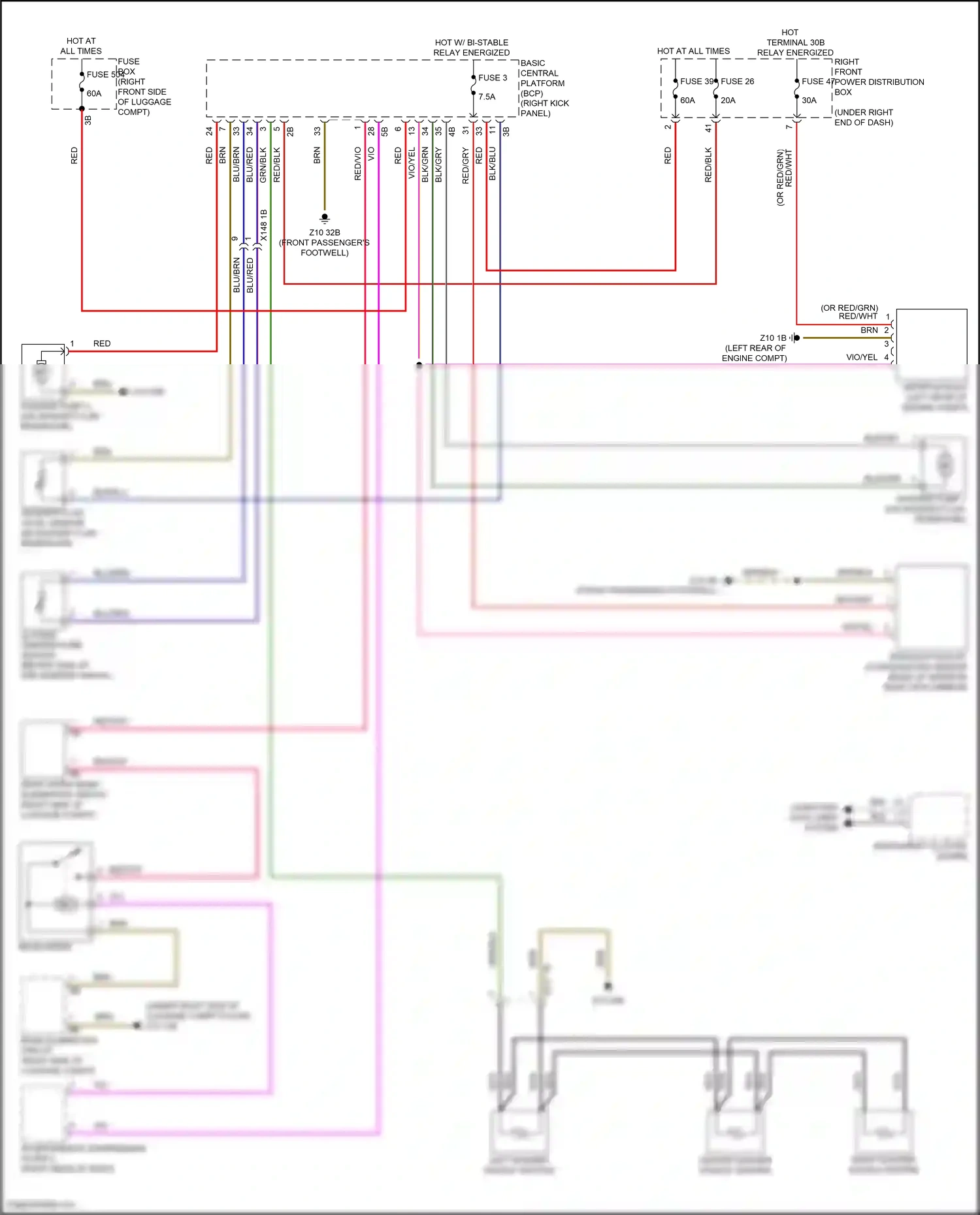 BMW XM G09 (2022-2024) interference suppression filter 2 wiring diagram  (5 of 5)