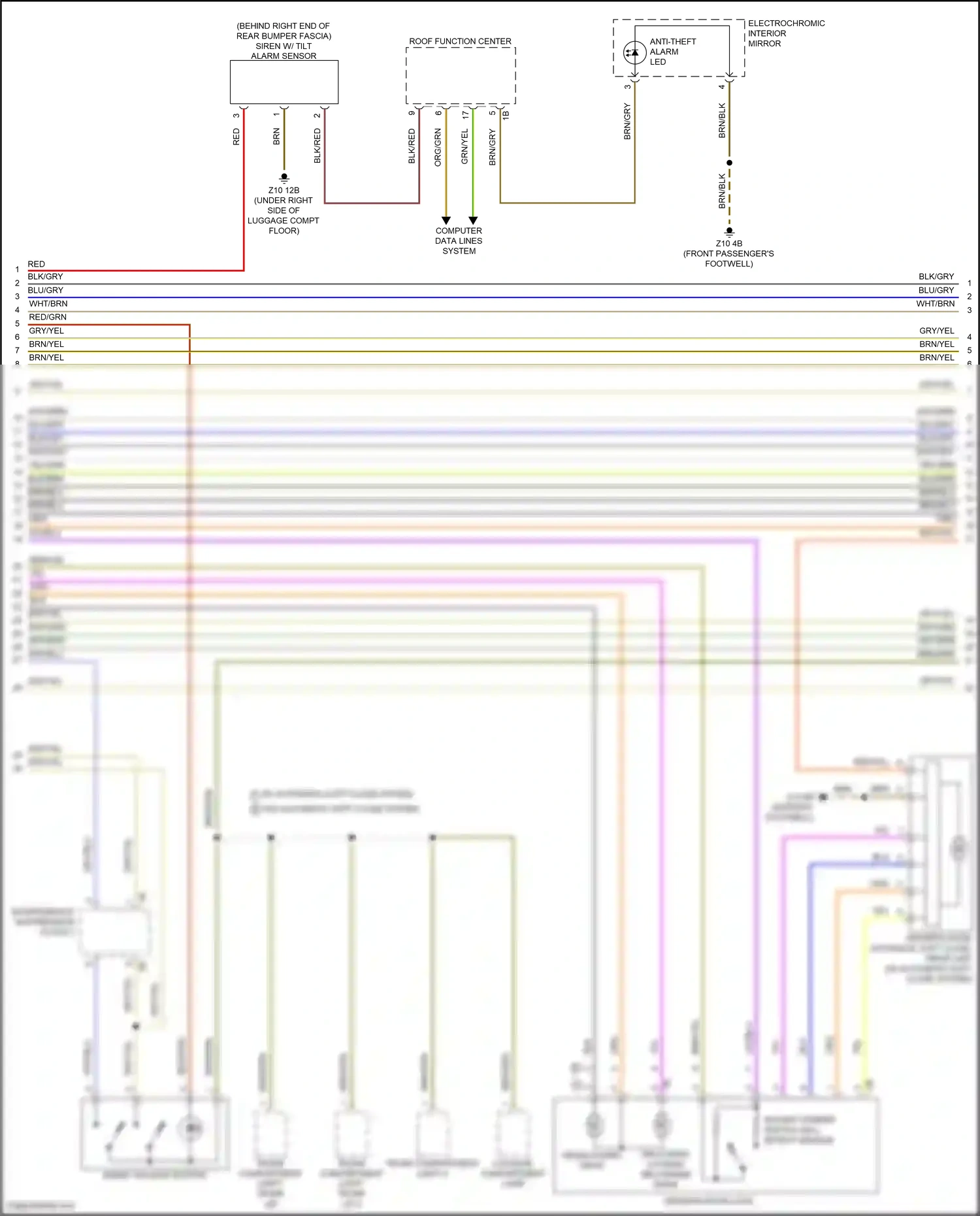 BMW XM G09 (2022-2024) interference suppression filter 2 wiring diagram  (1 of 5)