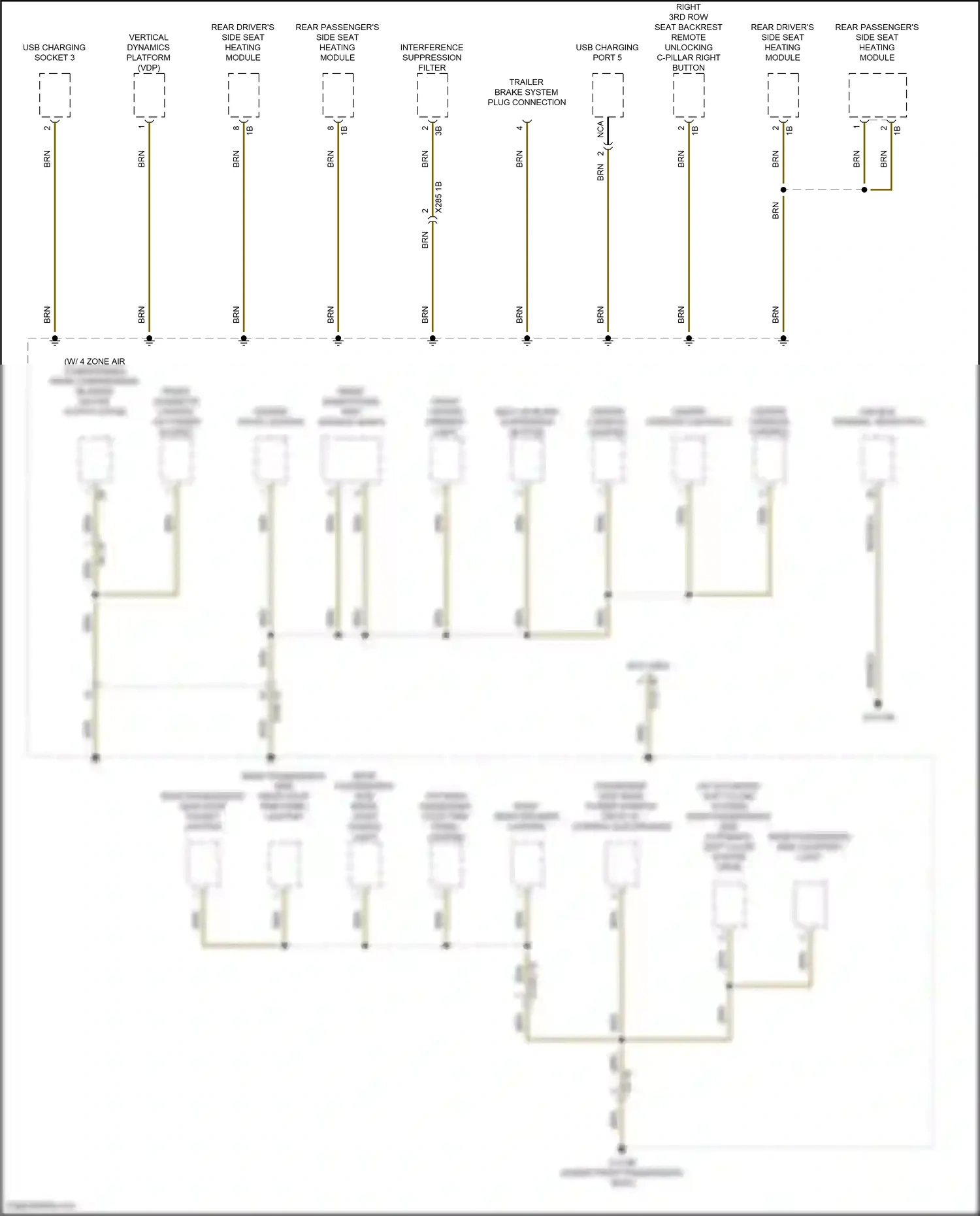 BMW XM G09 (2022-2024) interference suppression filter wiring diagram  (1 of 2)