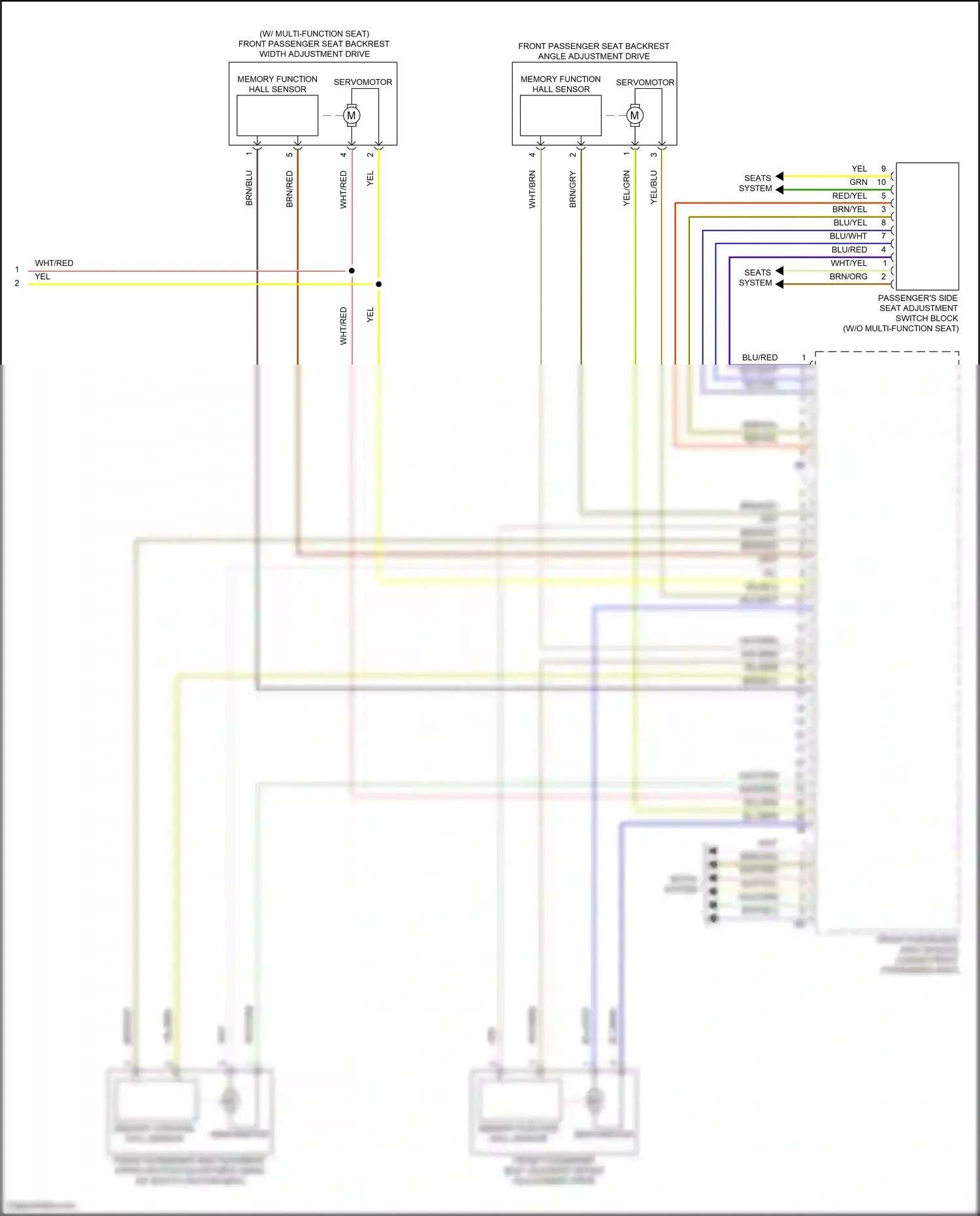 BMW XM G09 (2022-2024) memory function hall sensor wiring diagram  (4 of 4)