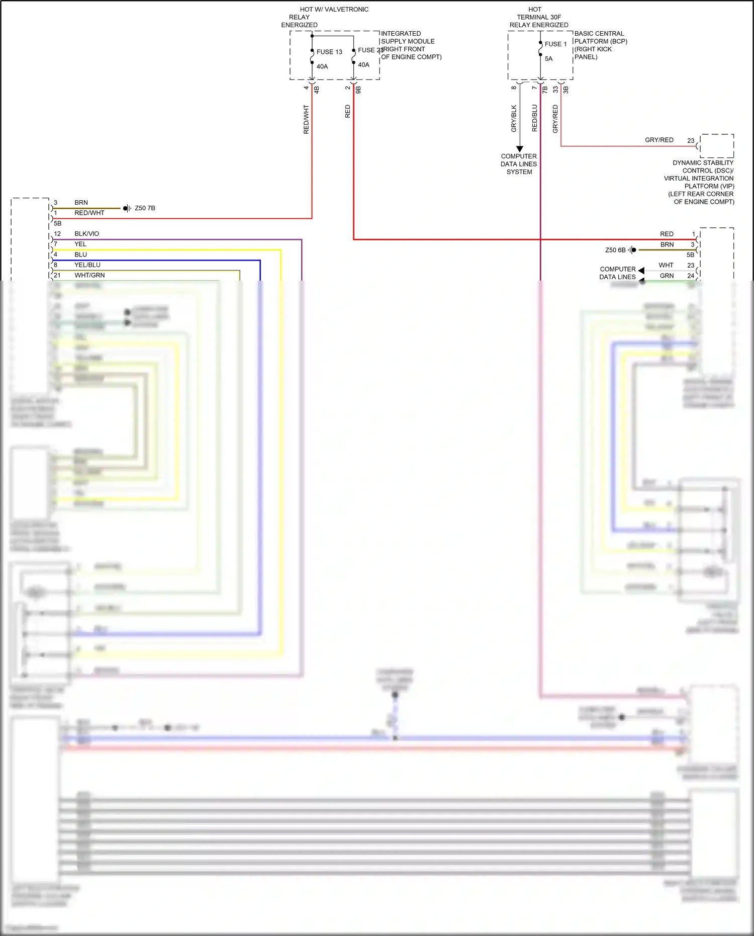 BMW XM G09 (2022-2024) right multi-function steering wheel switch cluster wiring diagram  (1 of 1)