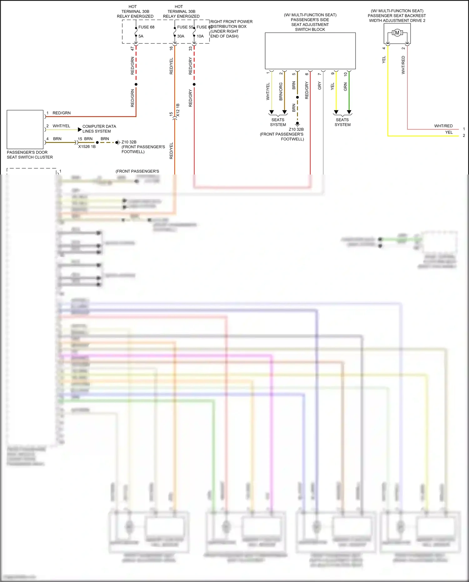 BMW XM G09 (2022-2024) w/ multi- function seat wiring diagram  (6 of 7)