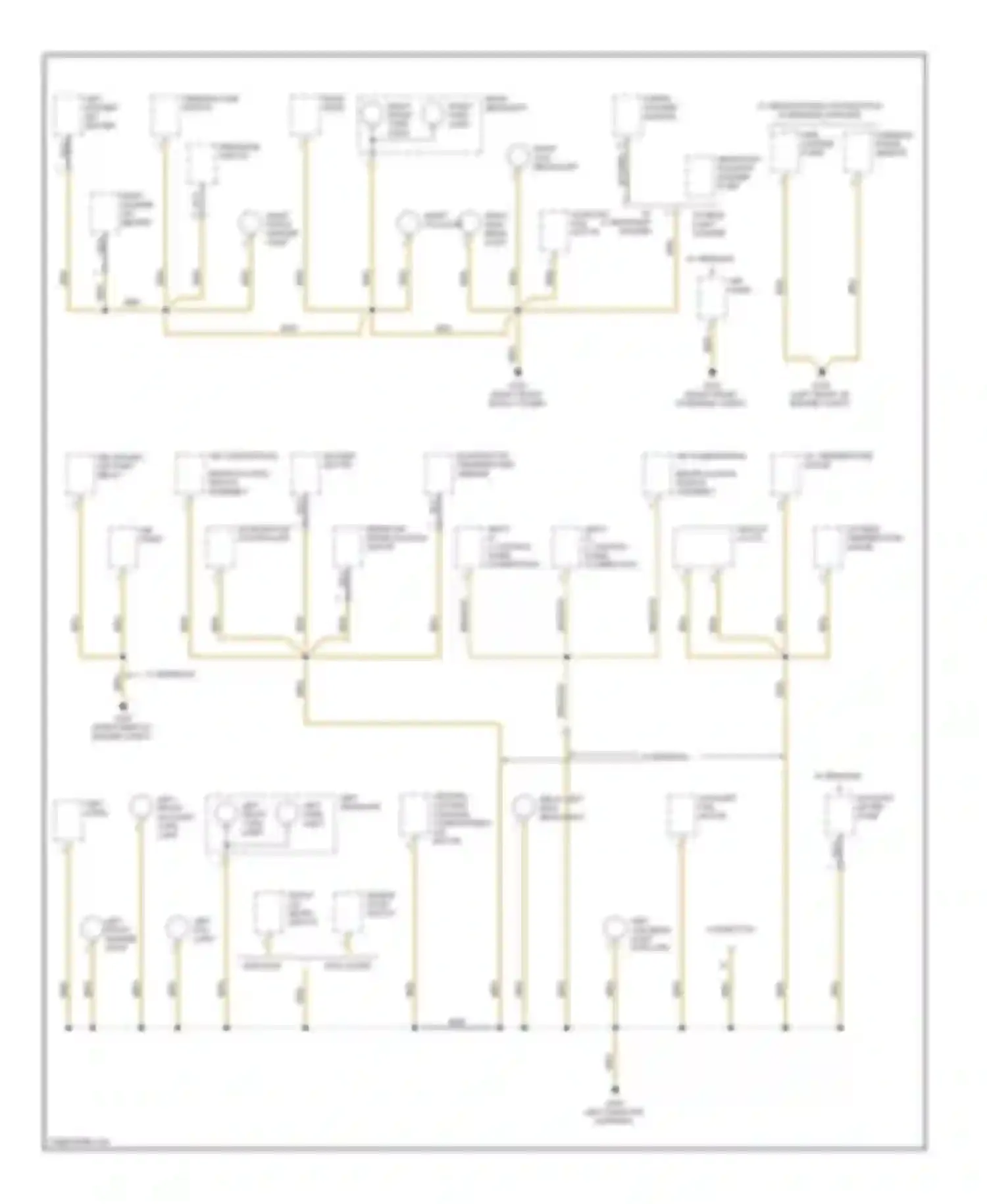 Z3 BMW E36 facelift (2000-2002): Ground distribution circuit (1 of 4)