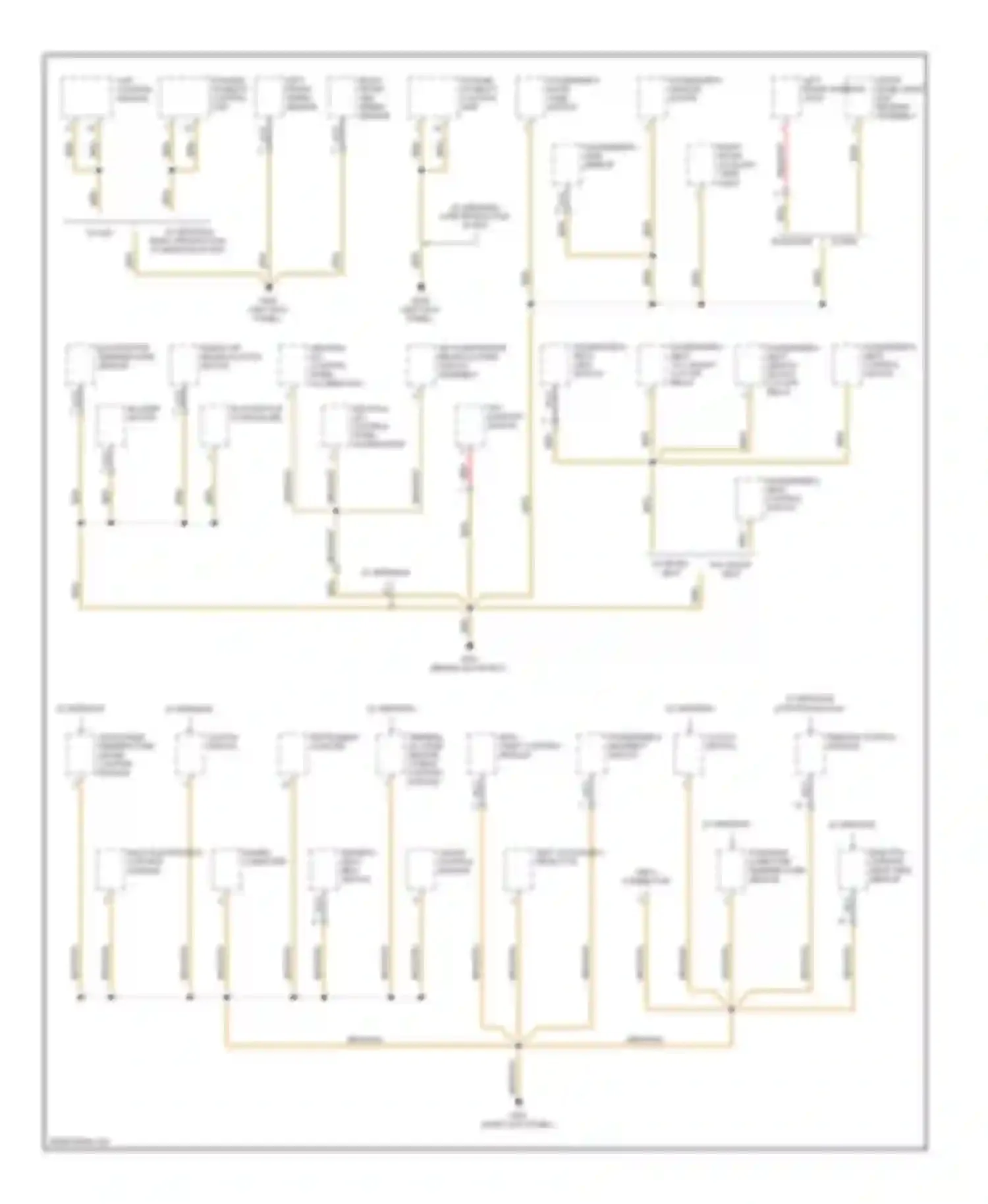 Z3 BMW E36 facelift (2000-2002): Ground distribution circuit (3 of 4)