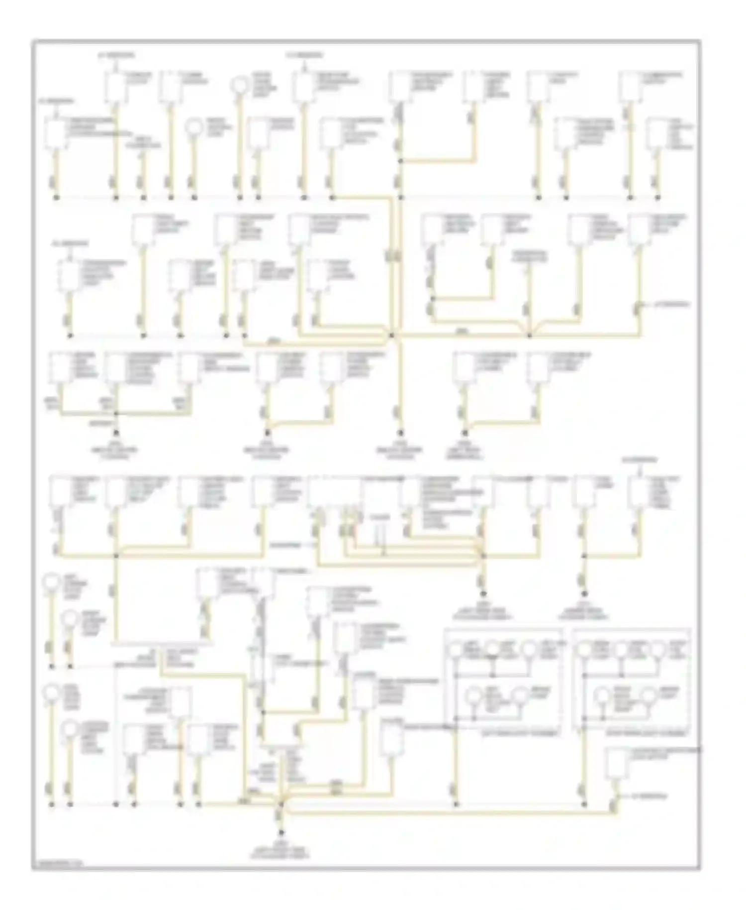 Z3 BMW E36 facelift (2000-2002): Ground distribution circuit (4 of 4)