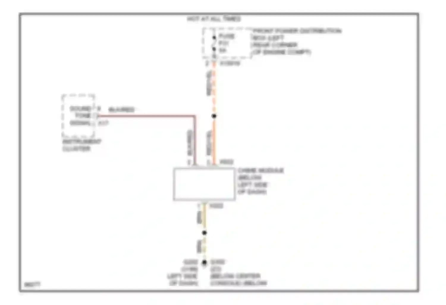 Z3 BMW E36 facelift (2000-2002): Warning systems circuit