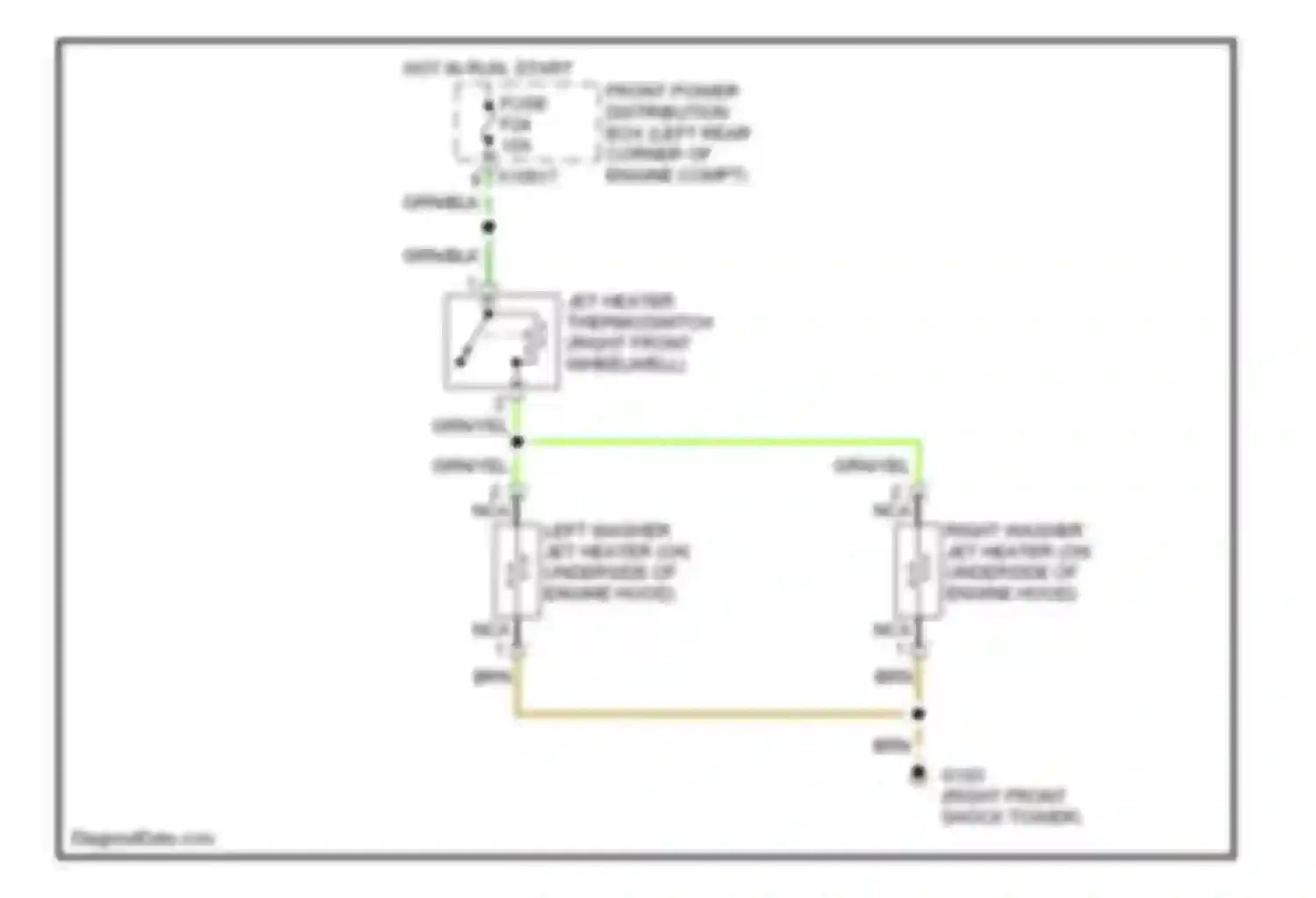 Z3 BMW E36 facelift (2000-2002): Washer jet heater circuit