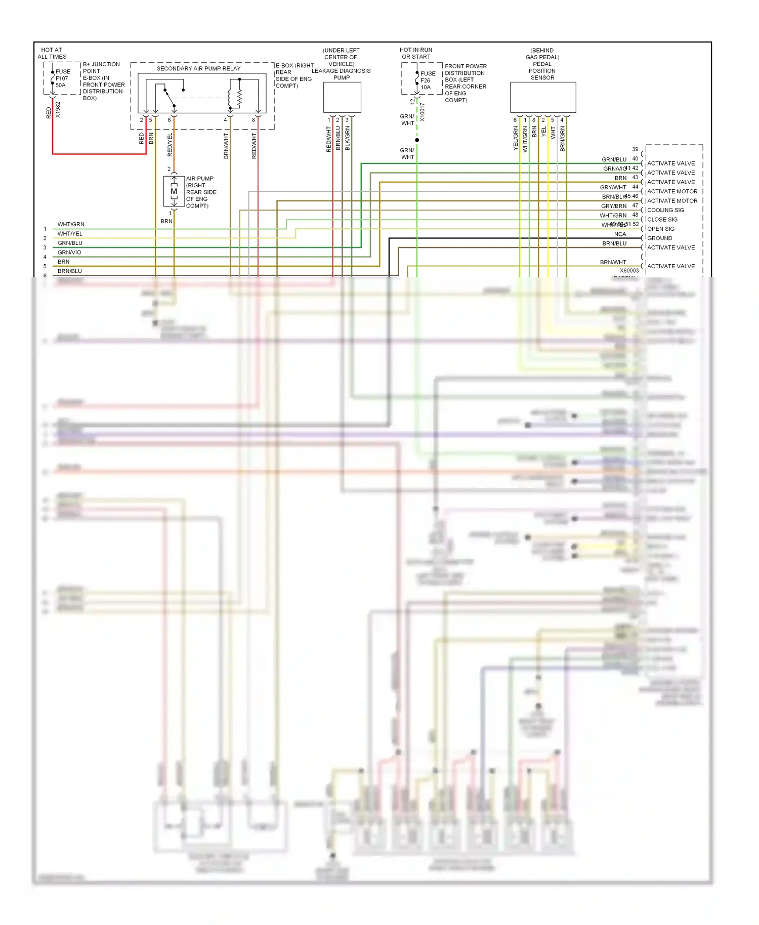 Wiring diagram blk/red for BMW Z3 E36 facelift (2000-2002) (4 of 7)