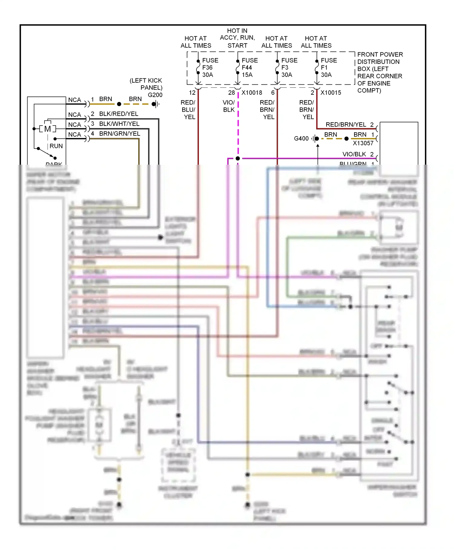 Wiring diagram blu/grn for BMW Z3 E36 facelift (2000-2002) (9 of 9)