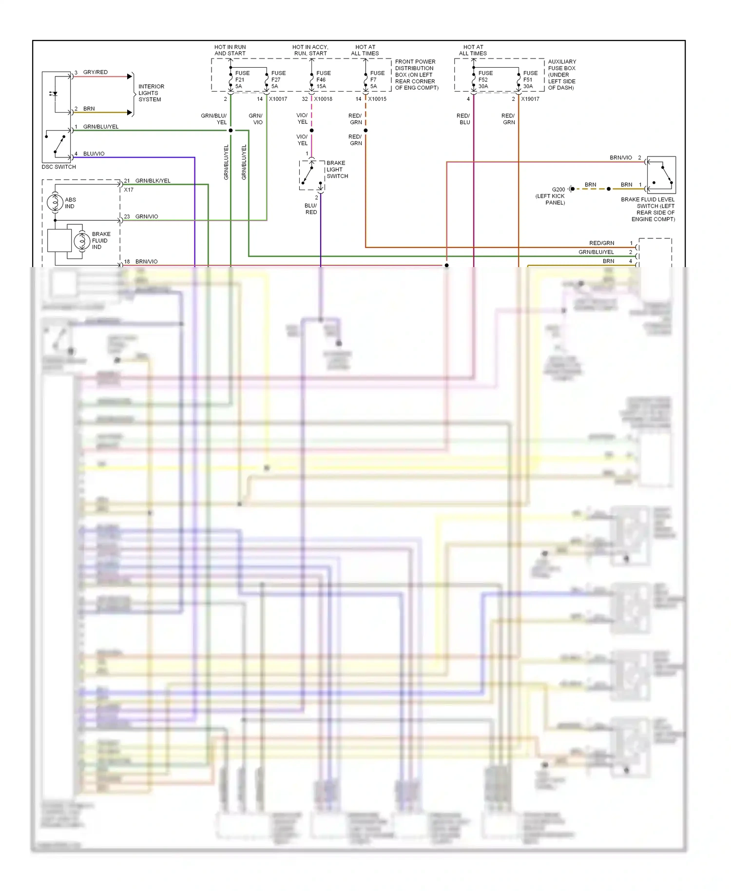 Wiring diagram brn for BMW Z3 E36 facelift (2000-2002) (2 of 62)