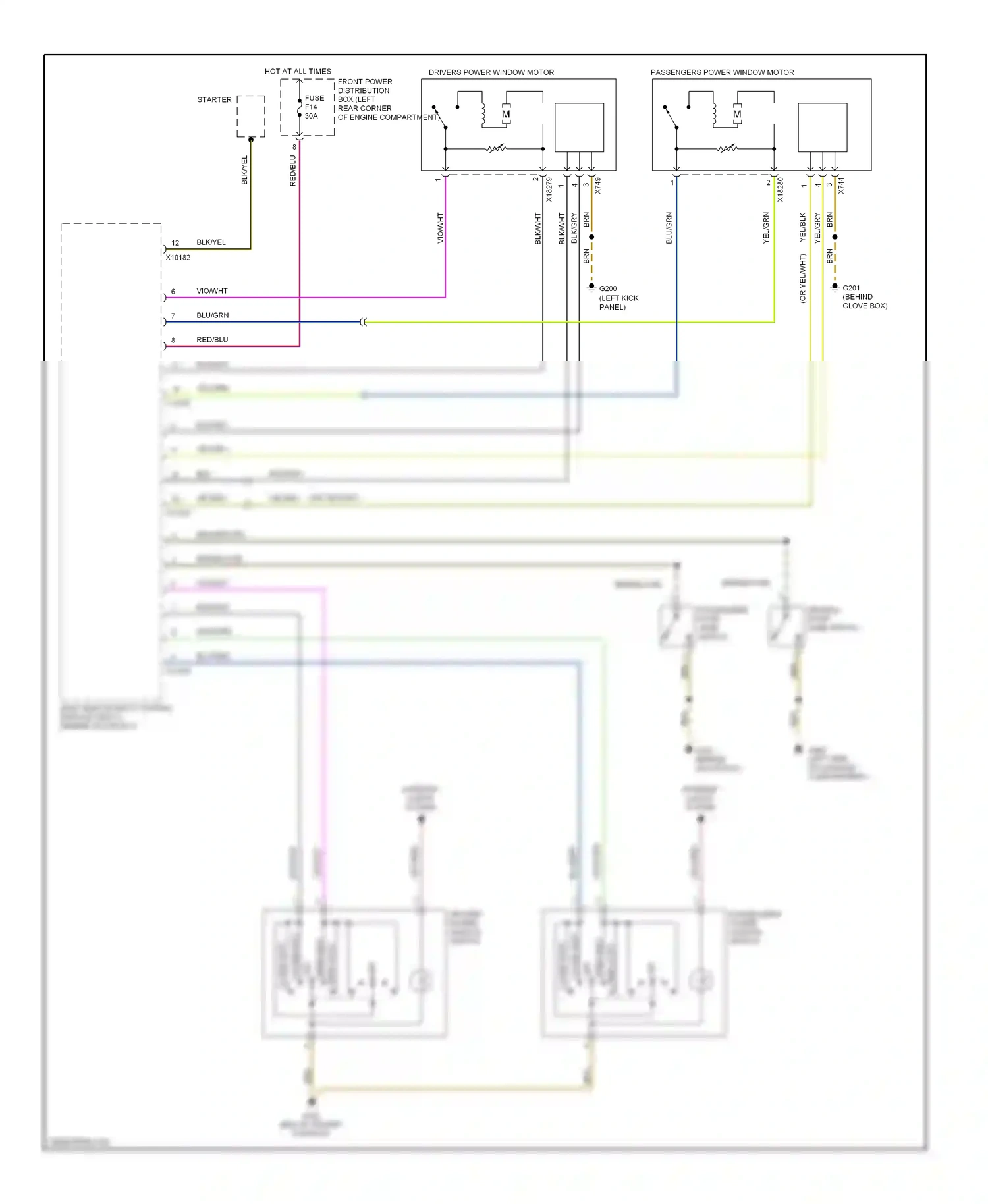 Wiring diagram brn for BMW Z3 E36 facelift (2000-2002) (49 of 62)