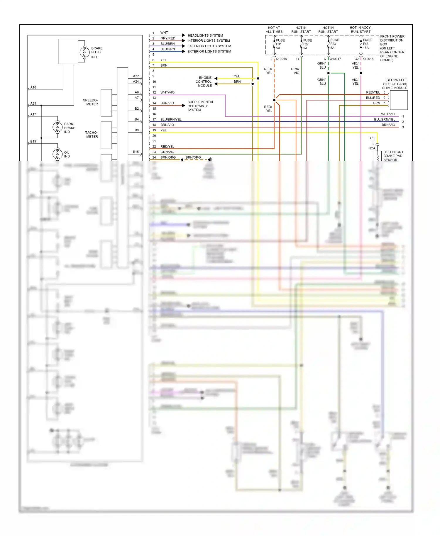 Wiring diagram brn/blk for BMW Z3 E36 facelift (2000-2002) (6 of 18)