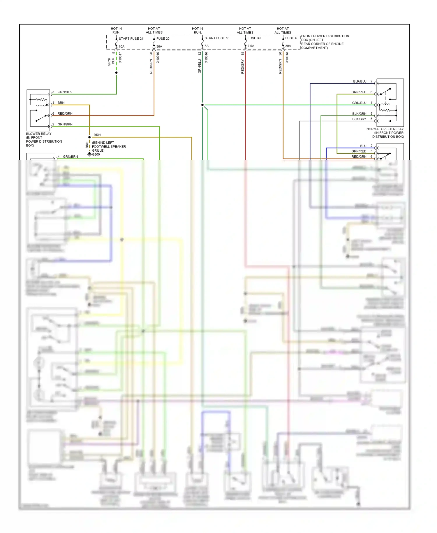 Wiring diagram grn/blk for BMW Z3 E36 facelift (2000-2002) (2 of 8)
