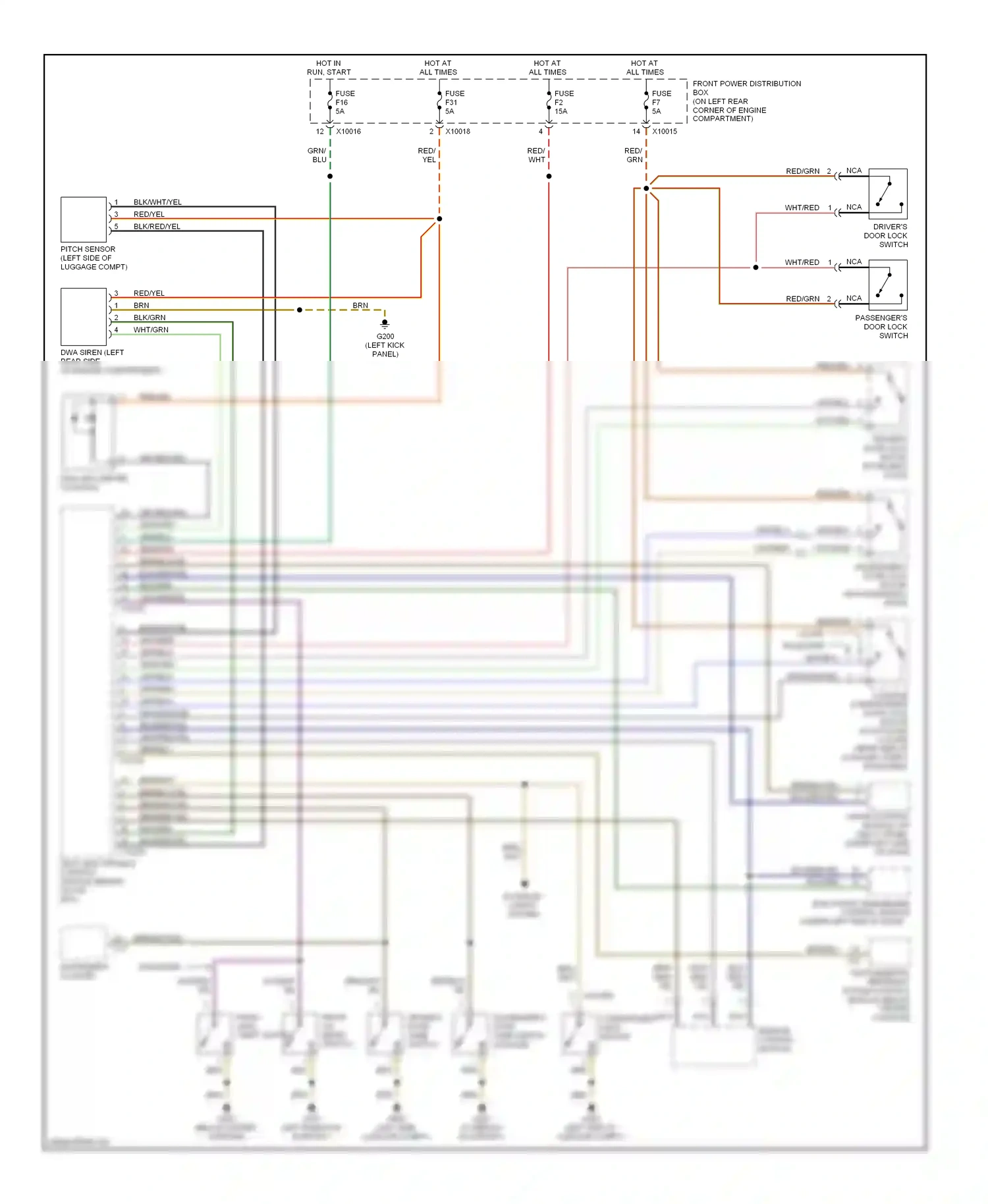 Wiring diagram grn/blu for BMW Z3 E36 facelift (2000-2002) (6 of 19)