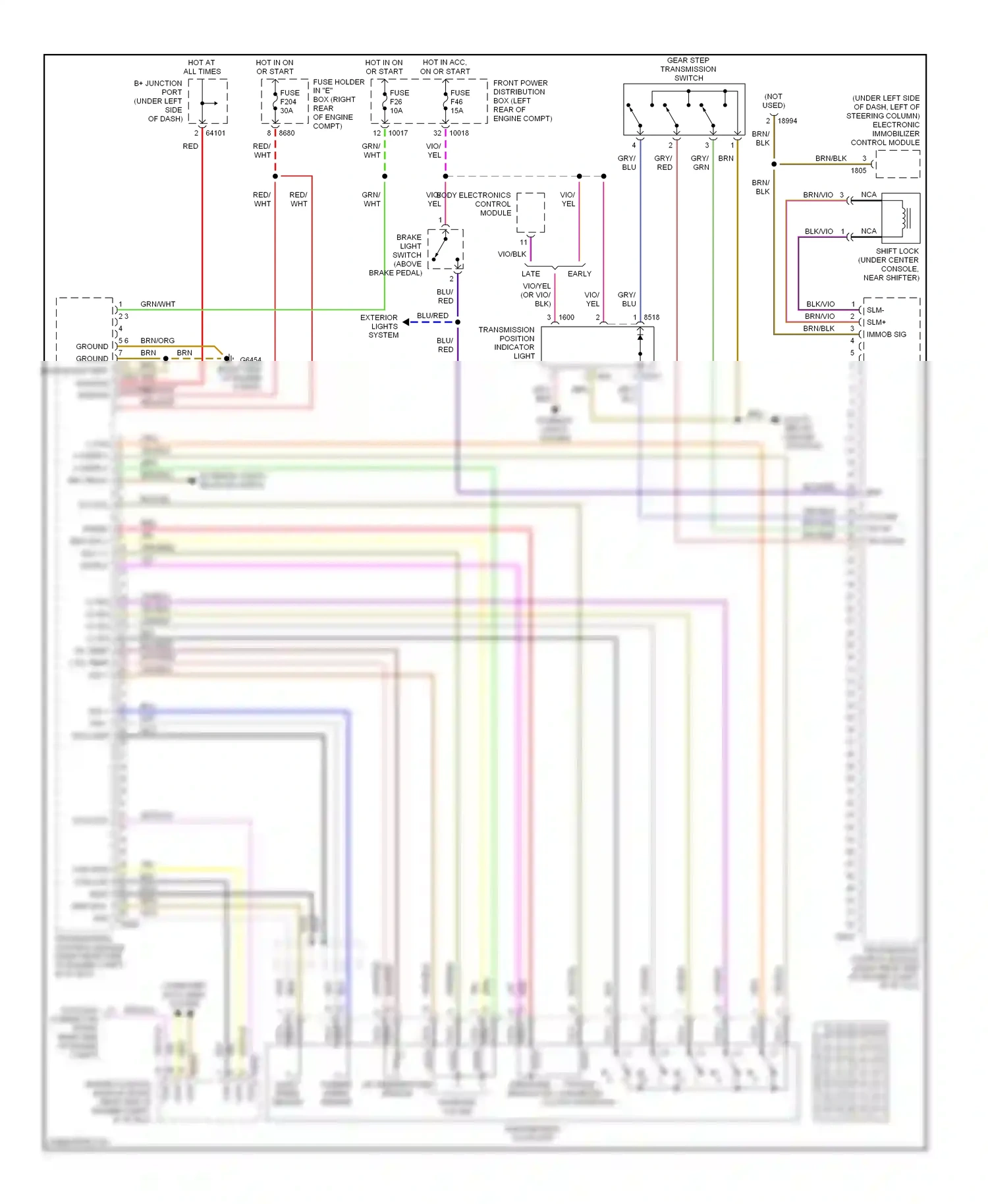 Wiring diagram gry for BMW Z3 E36 facelift (2000-2002) (11 of 13)
