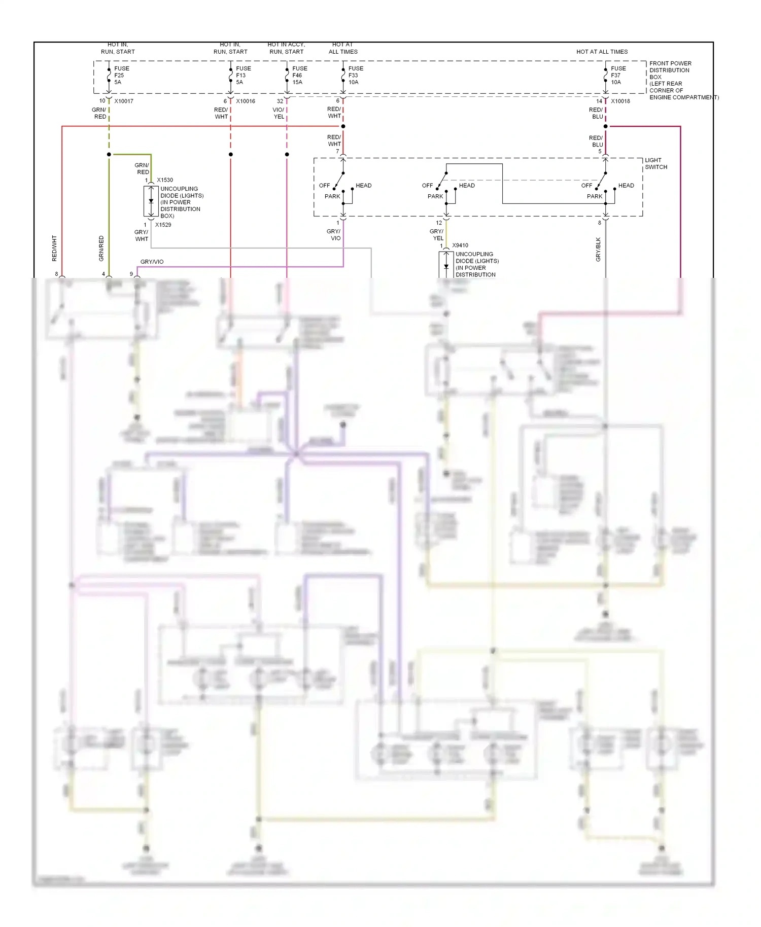 Wiring diagram gry/blk for BMW Z3 E36 facelift (2000-2002) (3 of 8)