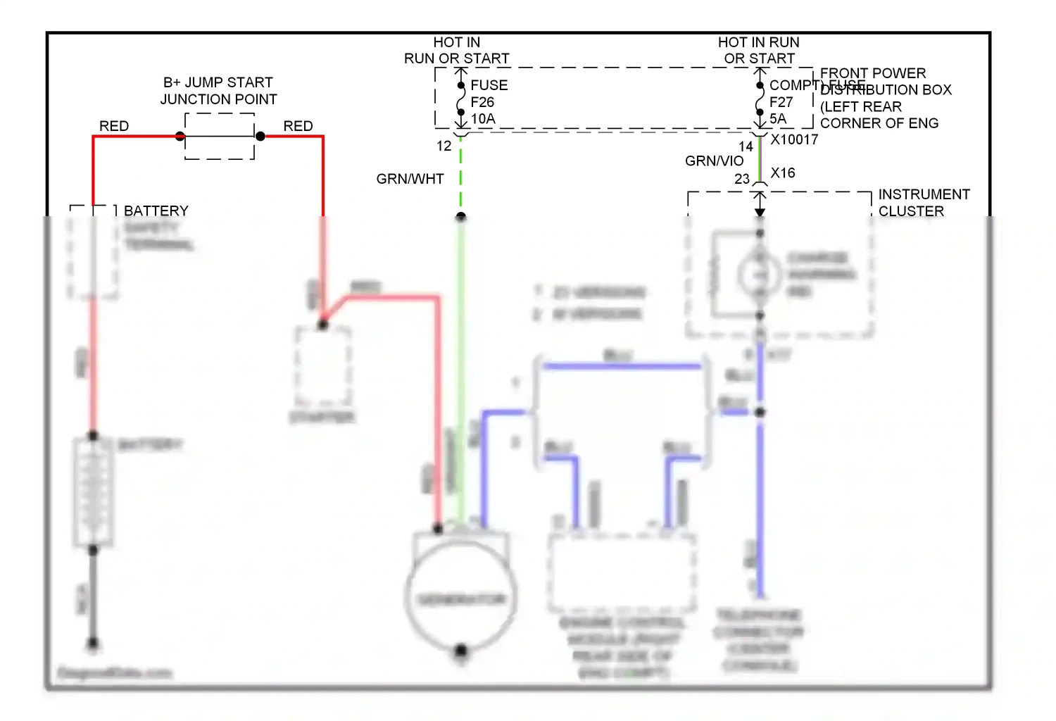 Wiring diagram instrument cluster for BMW Z3 E36 facelift (2000-2002) (21 of 25)