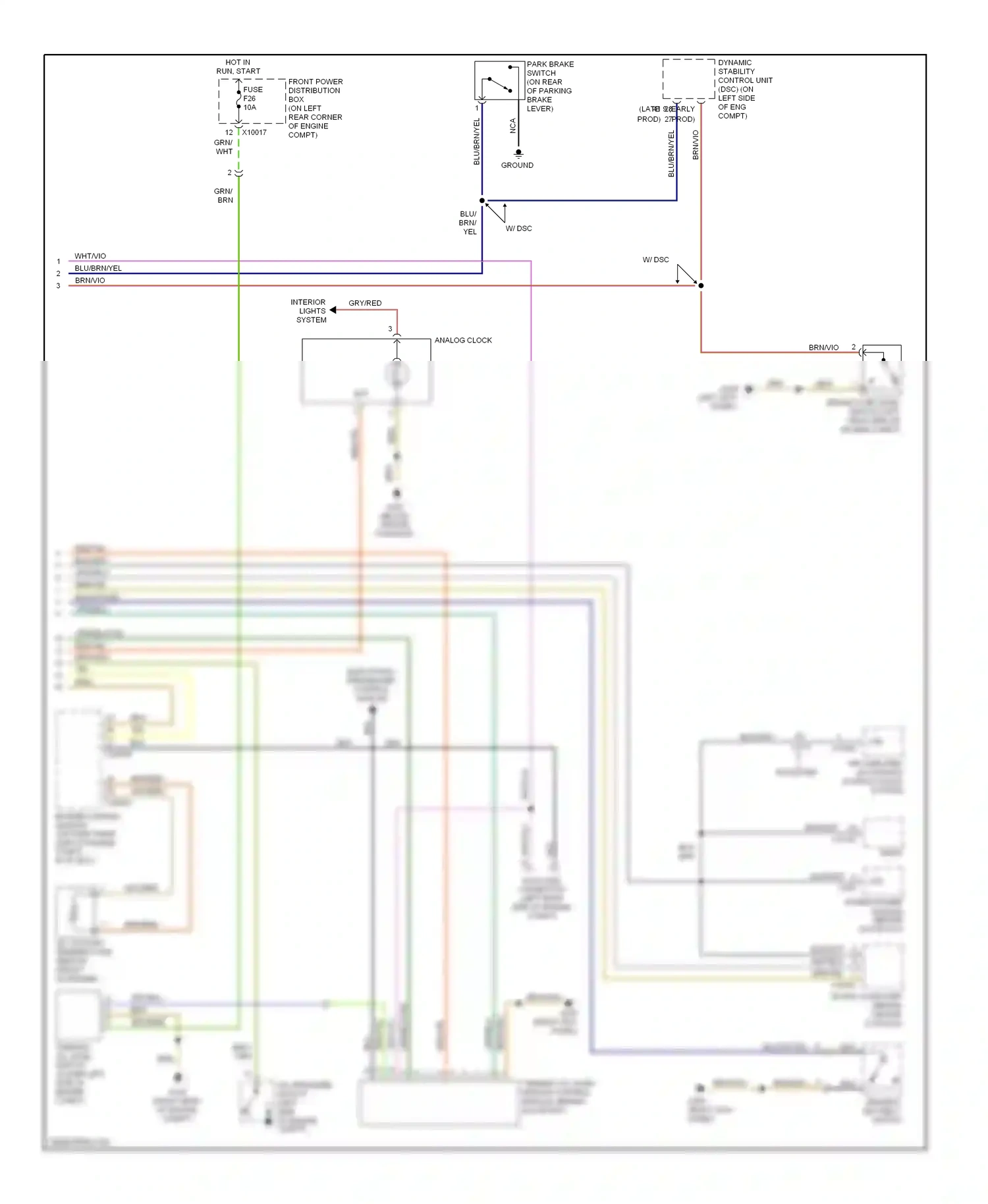 BMW Z3 E36 facelift (2000-2002) (left kick panel) wiring diagram  (15 of 21)