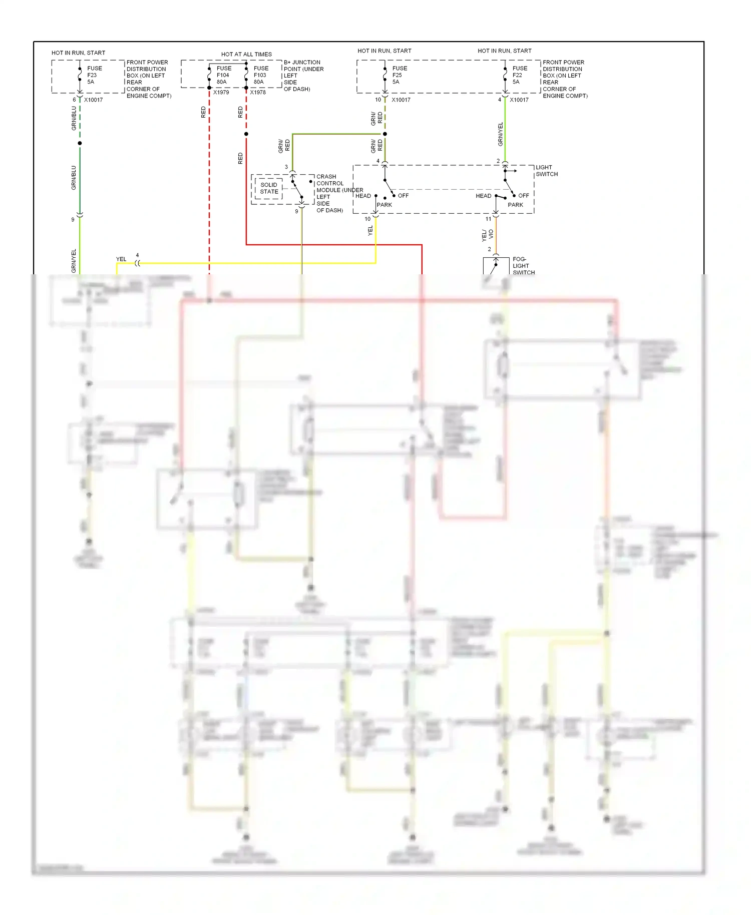BMW Z3 E36 facelift (2000-2002) normal wiring diagram  (2 of 4)