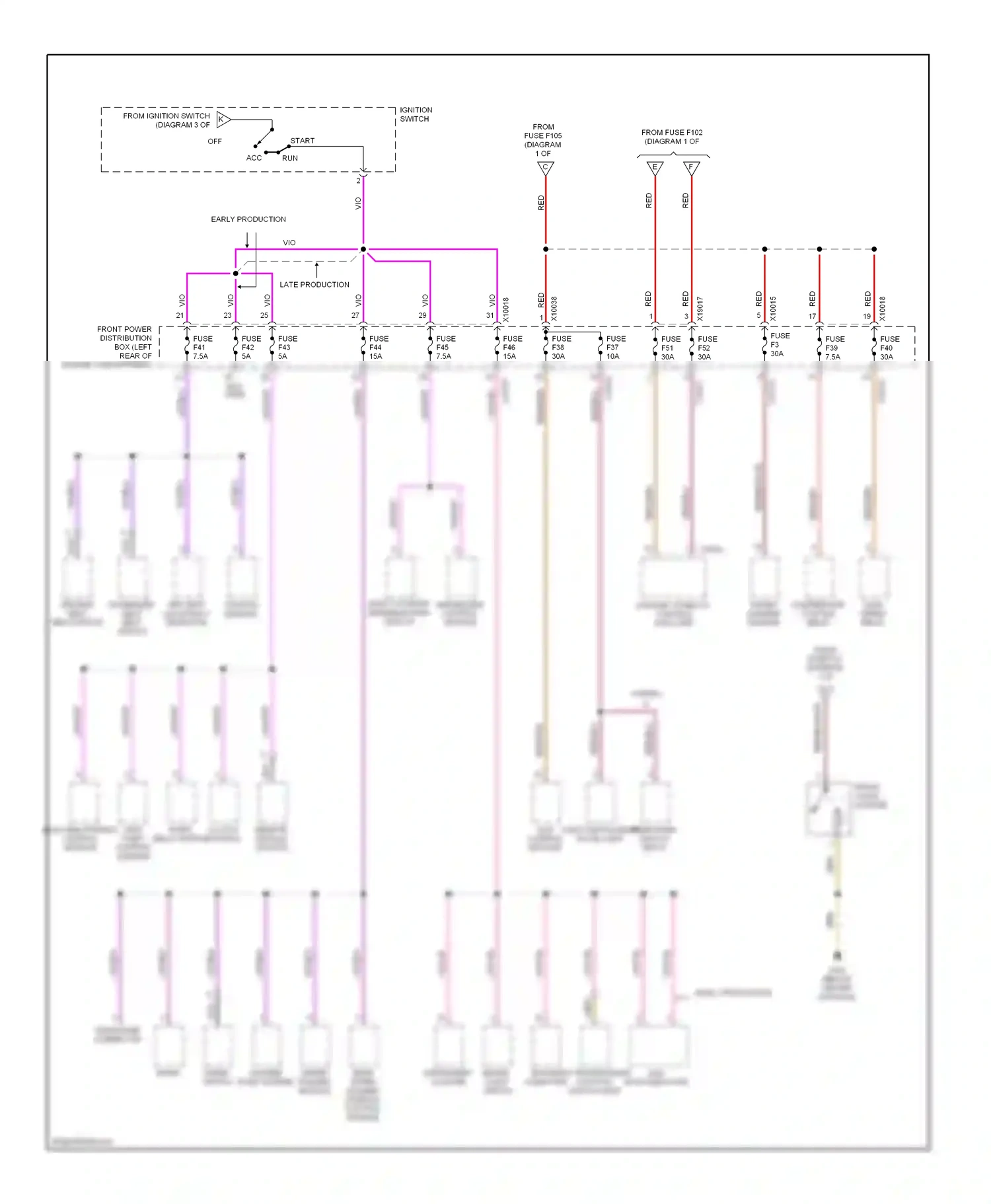 Wiring diagram red/blu for BMW Z3 E36 facelift (2000-2002) (11 of 12)