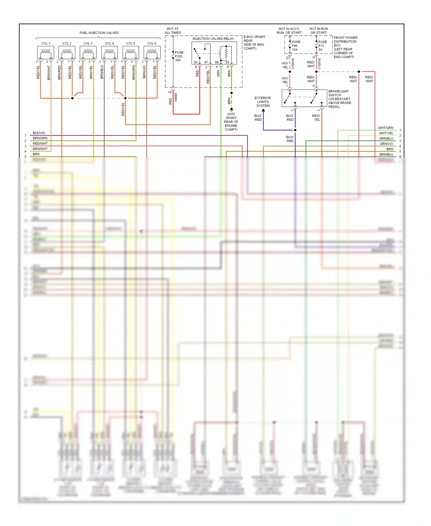 Wiring diagram red/wht for BMW Z3 E36 facelift (2000-2002) (4 of 24)