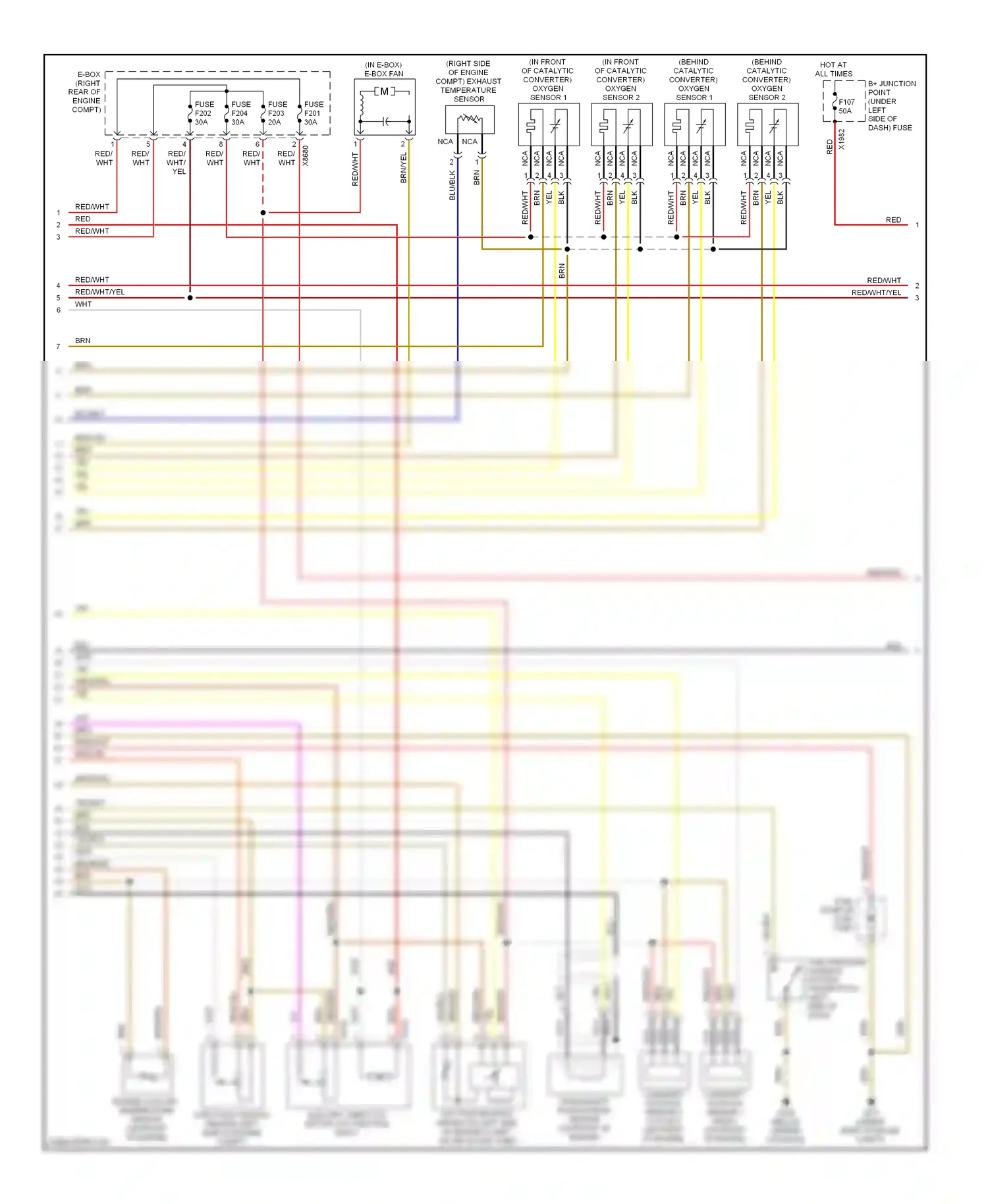 Wiring diagram red/yel for BMW Z3 E36 facelift (2000-2002) (18 of 28)
