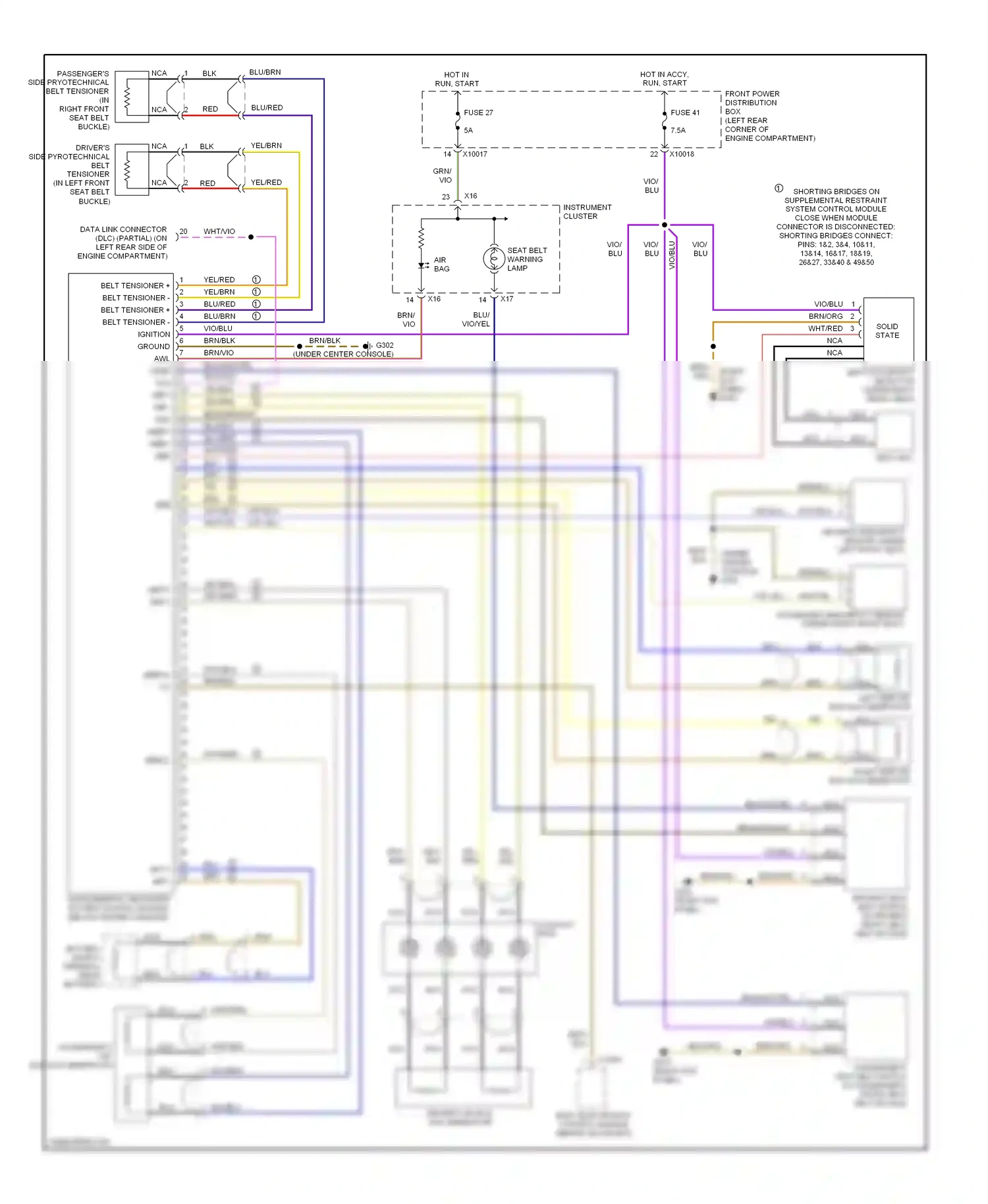 Wiring diagram seat mat for BMW Z3 E36 facelift (2000-2002) (1 of 1)