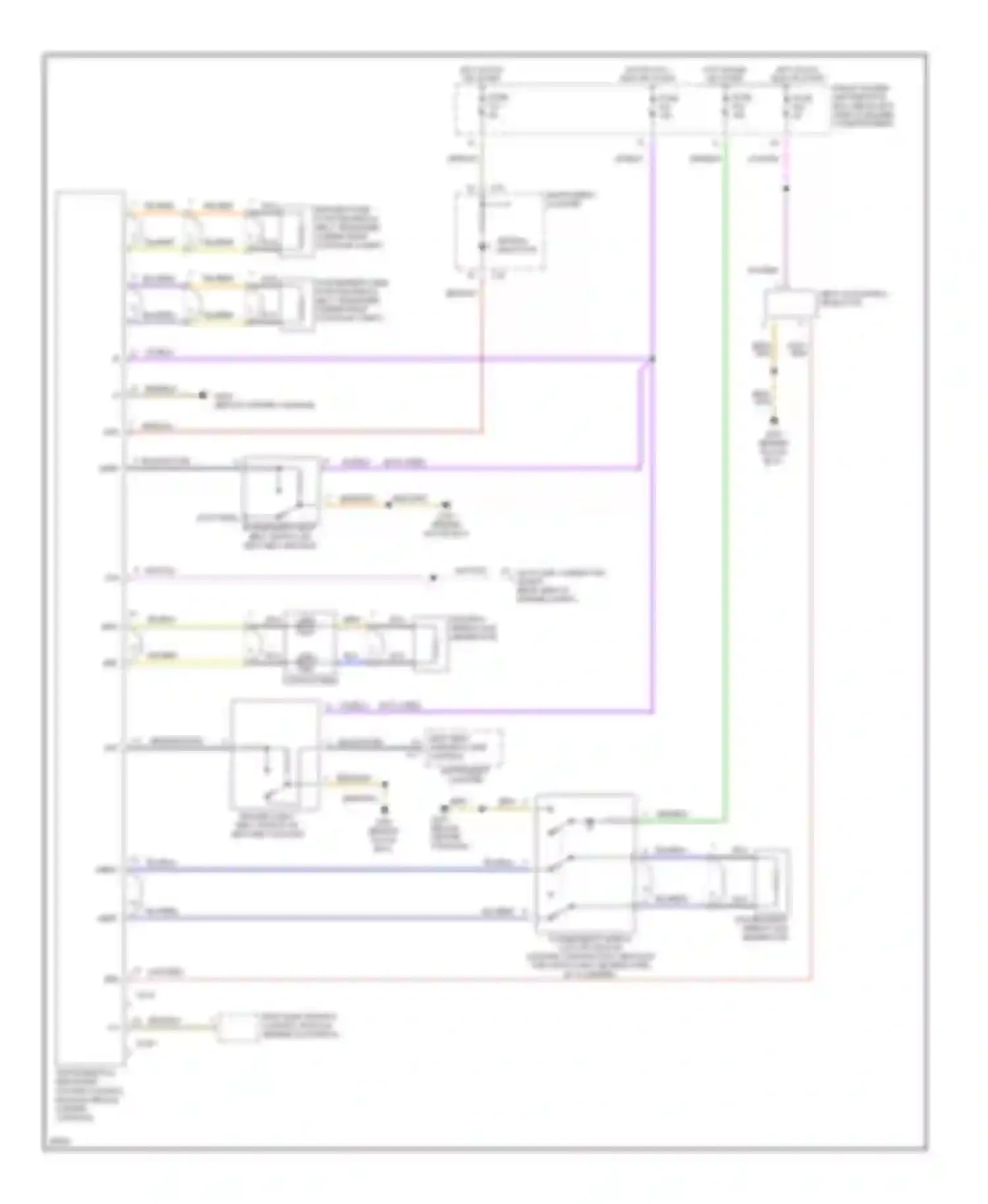 Z3 BMW E36 (1995-2000): Supplemental restraint circuit