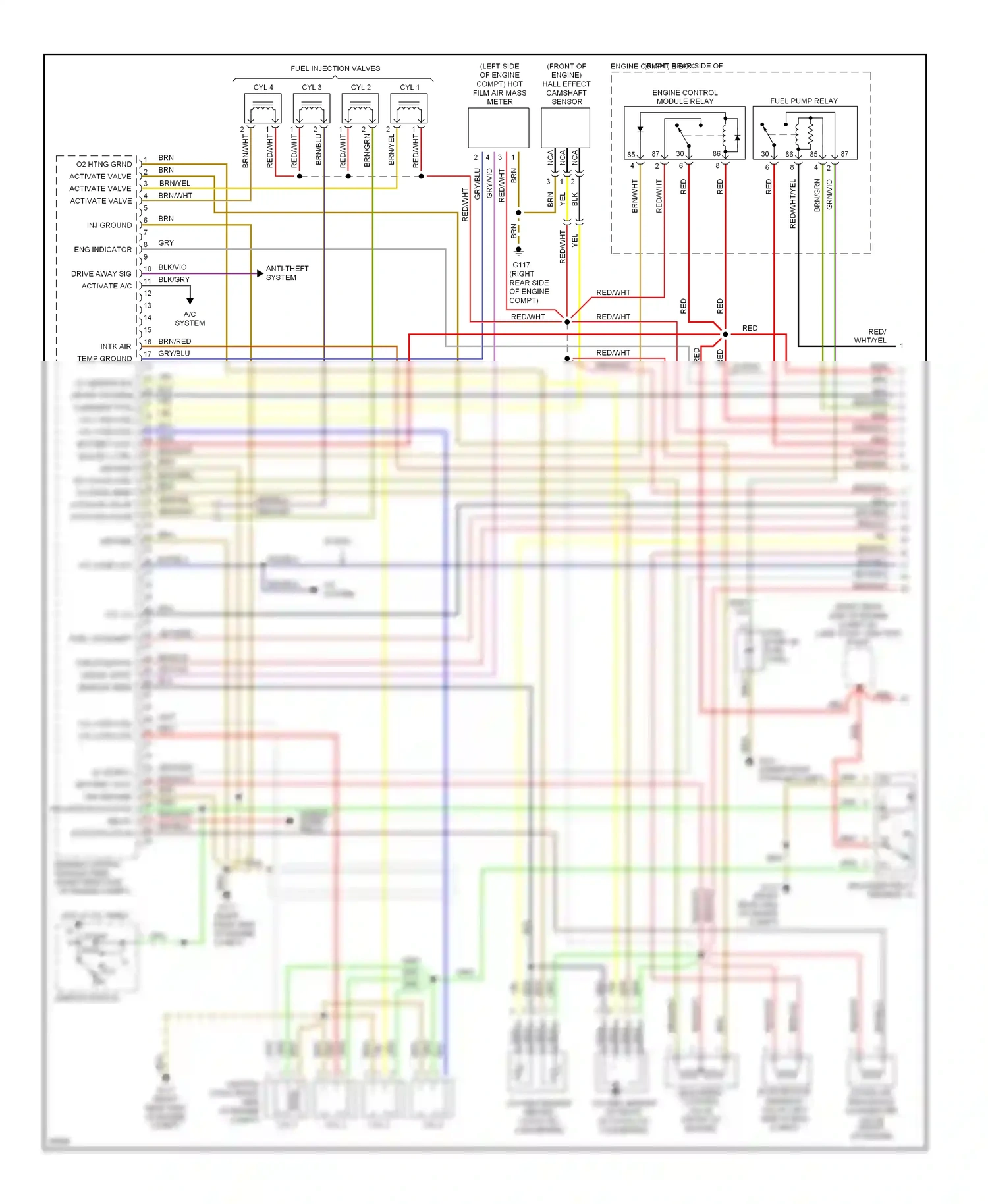 Wiring diagram blu for BMW Z3 E36 (1995-2000) (20 of 28)