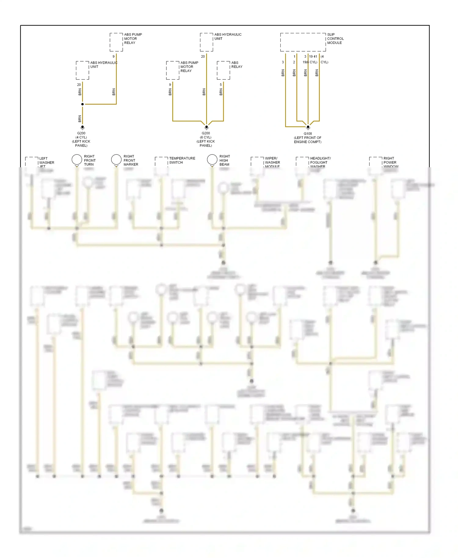 Wiring diagram cruise control module for BMW Z3 E36 (1995-2000) (1 of 2)