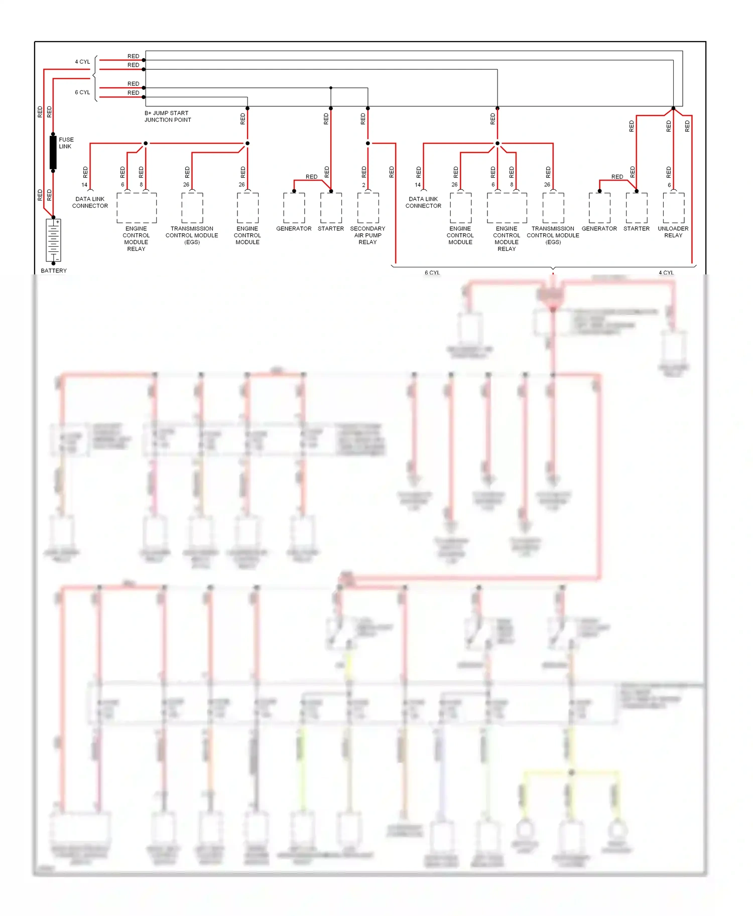 Wiring diagram red/grn for BMW Z3 E36 (1995-2000) (6 of 10)