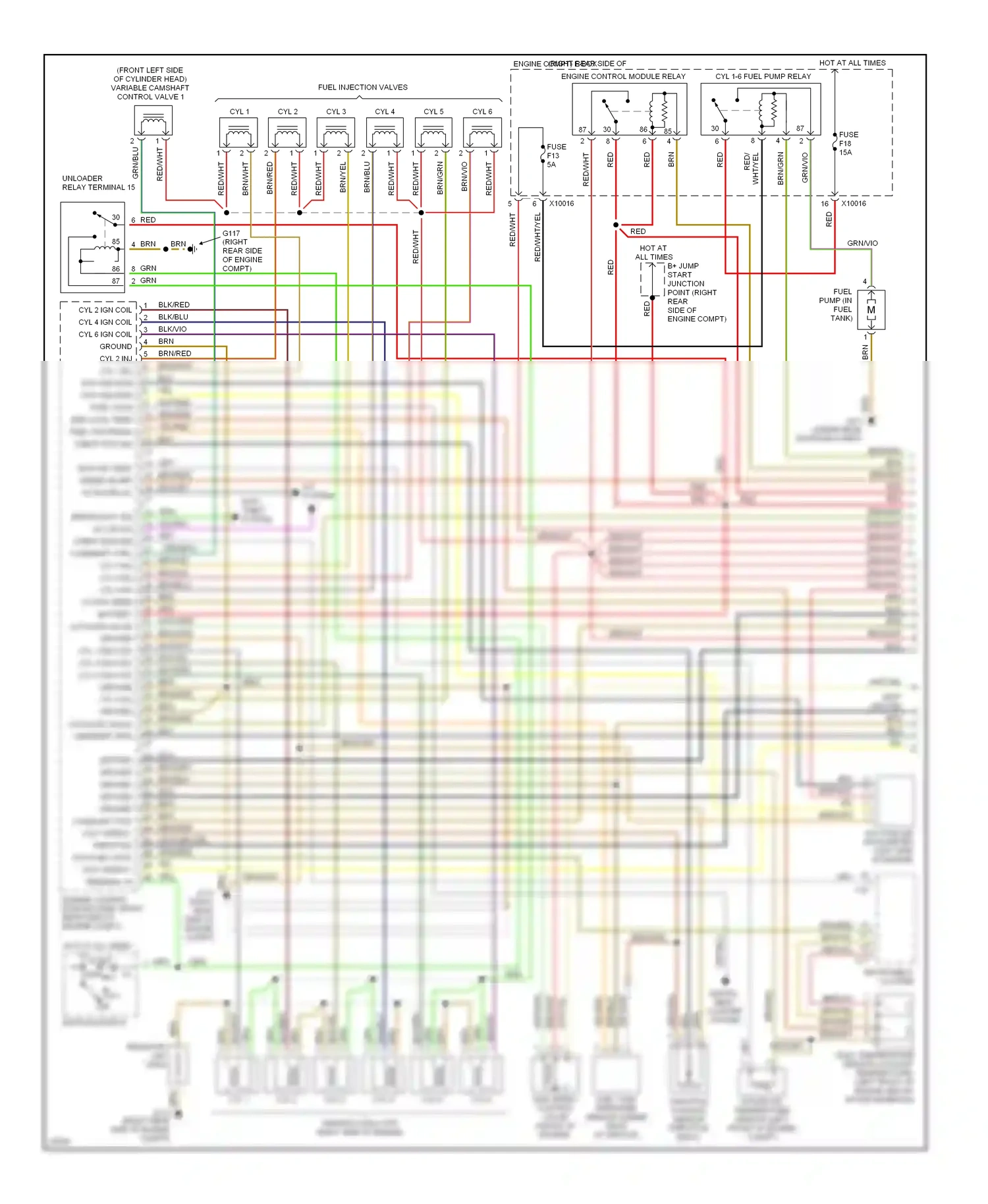 Wiring diagram yel for BMW Z3 E36 (1995-2000) (9 of 22)