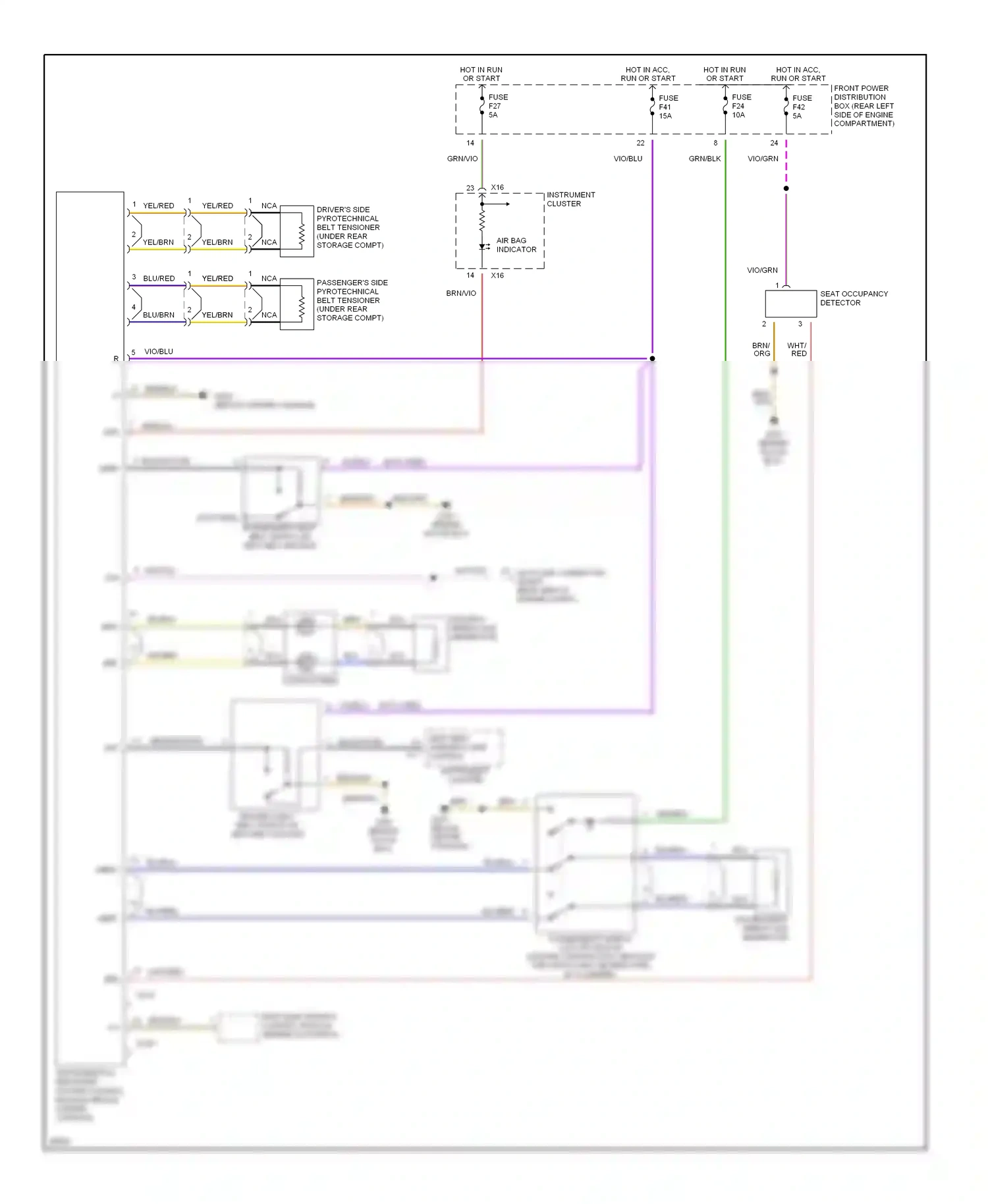 Wiring diagram yel/blk for BMW Z3 E36 (1995-2000) (5 of 5)