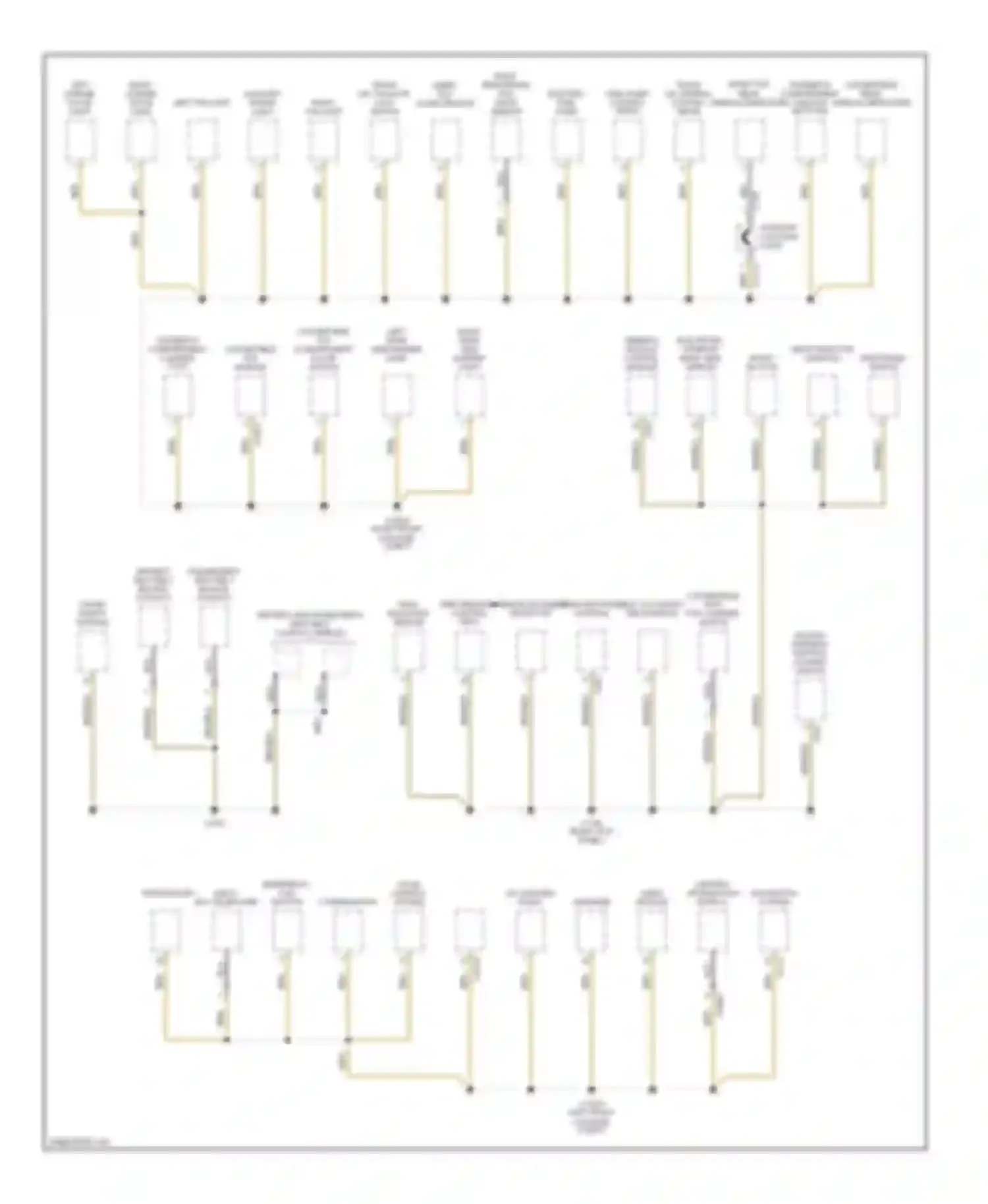 Z4 BMW E85/E86 facelift (2005-2009): Ground distribution circuit (2 of 4)