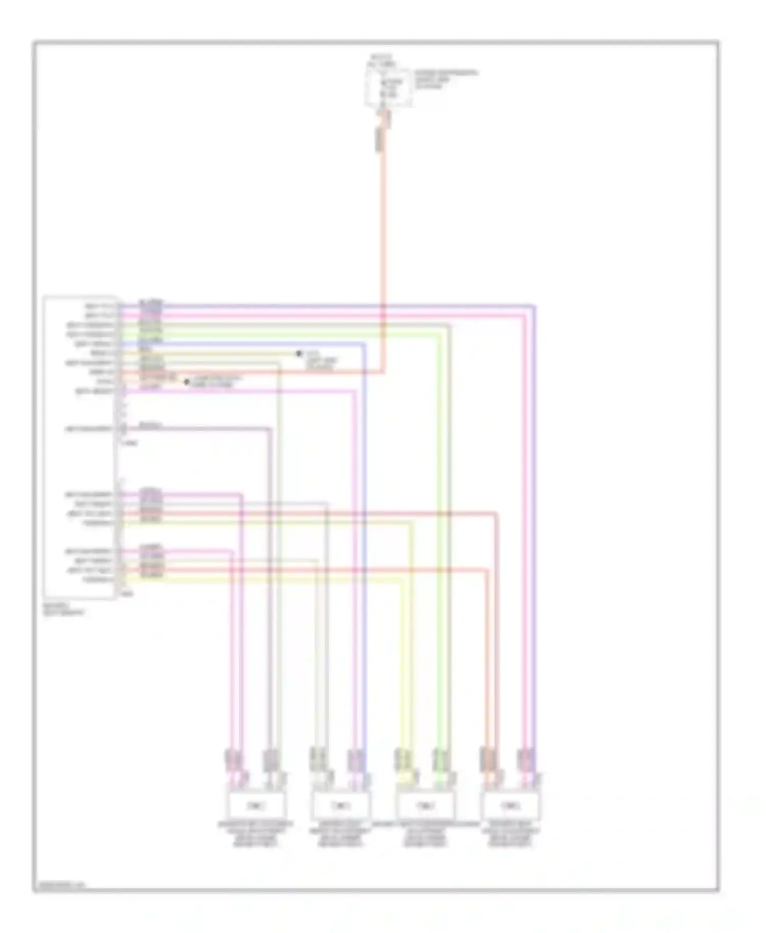 Z4 BMW E85/E86 facelift (2005-2009): Memory systems circuit