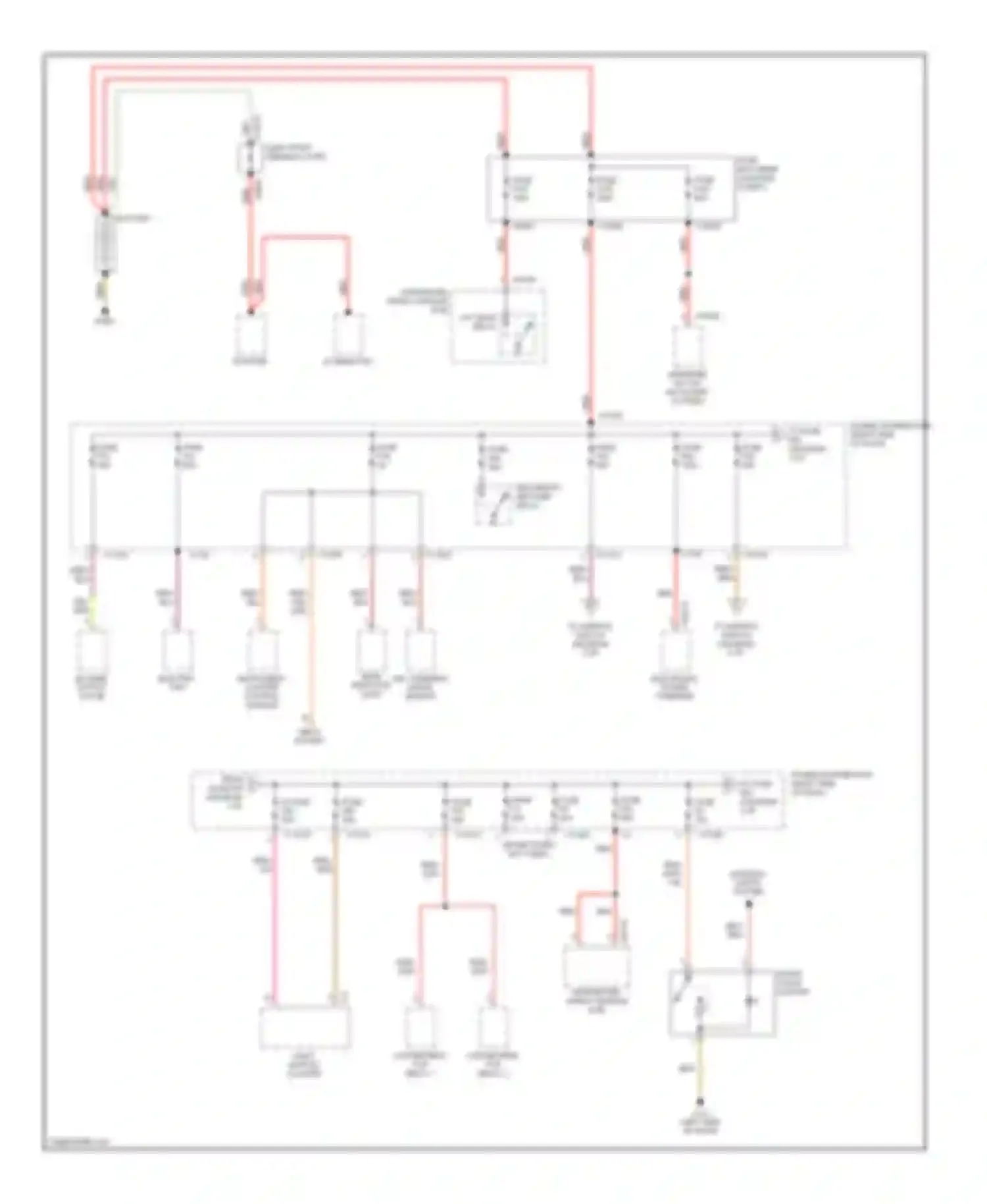 Z4 BMW E85/E86 facelift (2005-2009): Power distribution circuit (1 of 5)