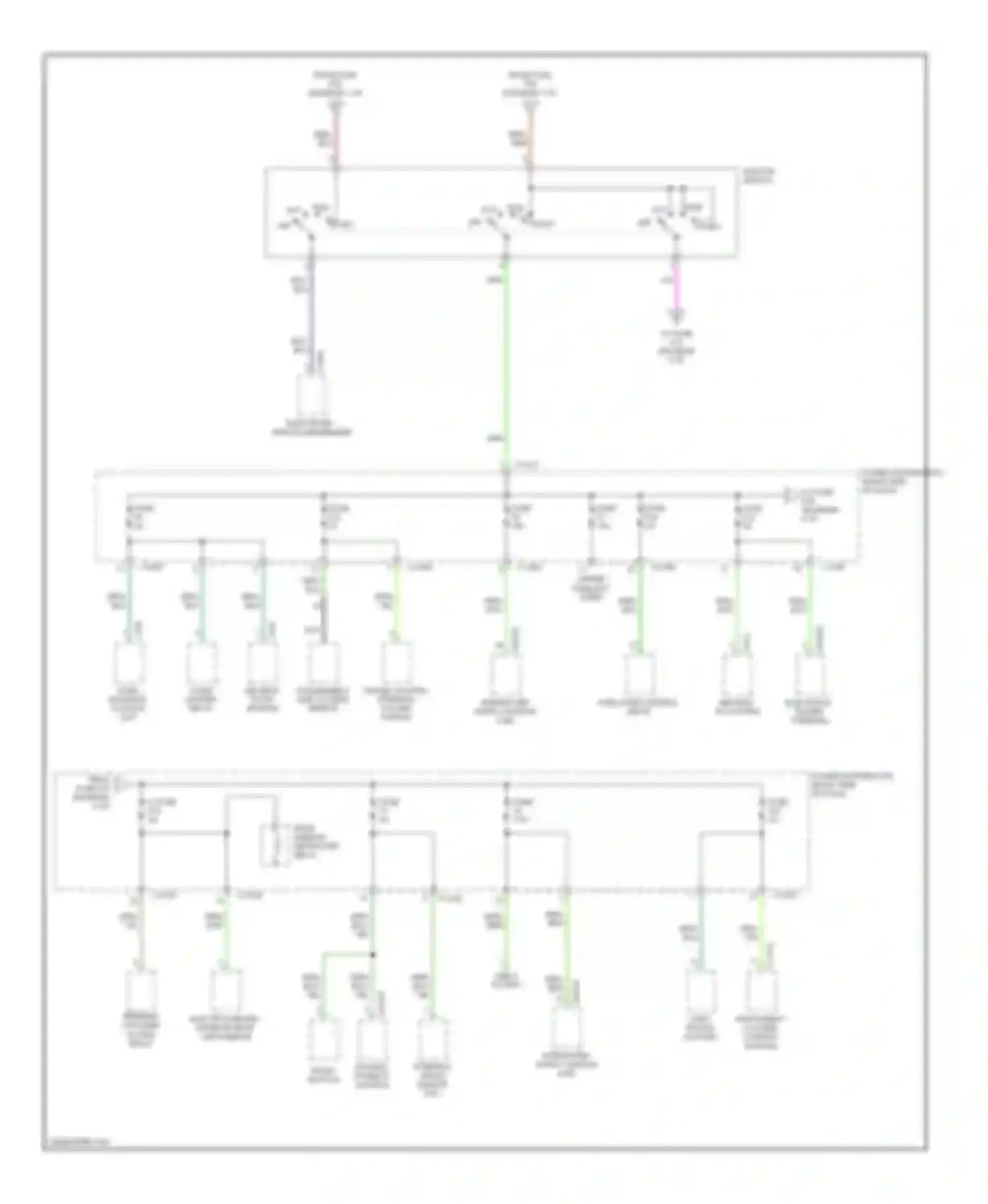Z4 BMW E85/E86 facelift (2005-2009): Power distribution circuit (4 of 5)
