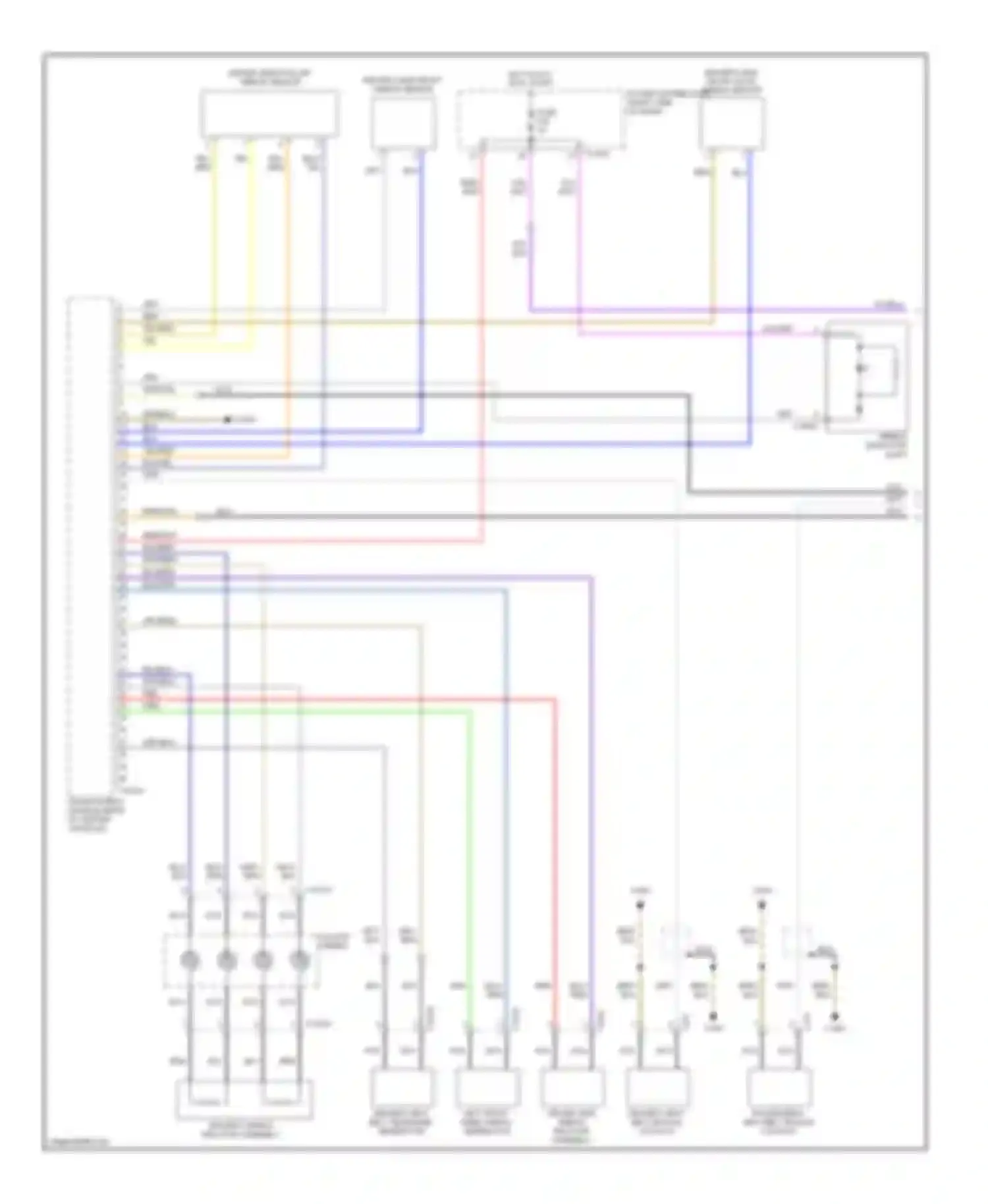 Z4 BMW E85/E86 facelift (2005-2009): Supplemental restraints circuit (1 of 2)