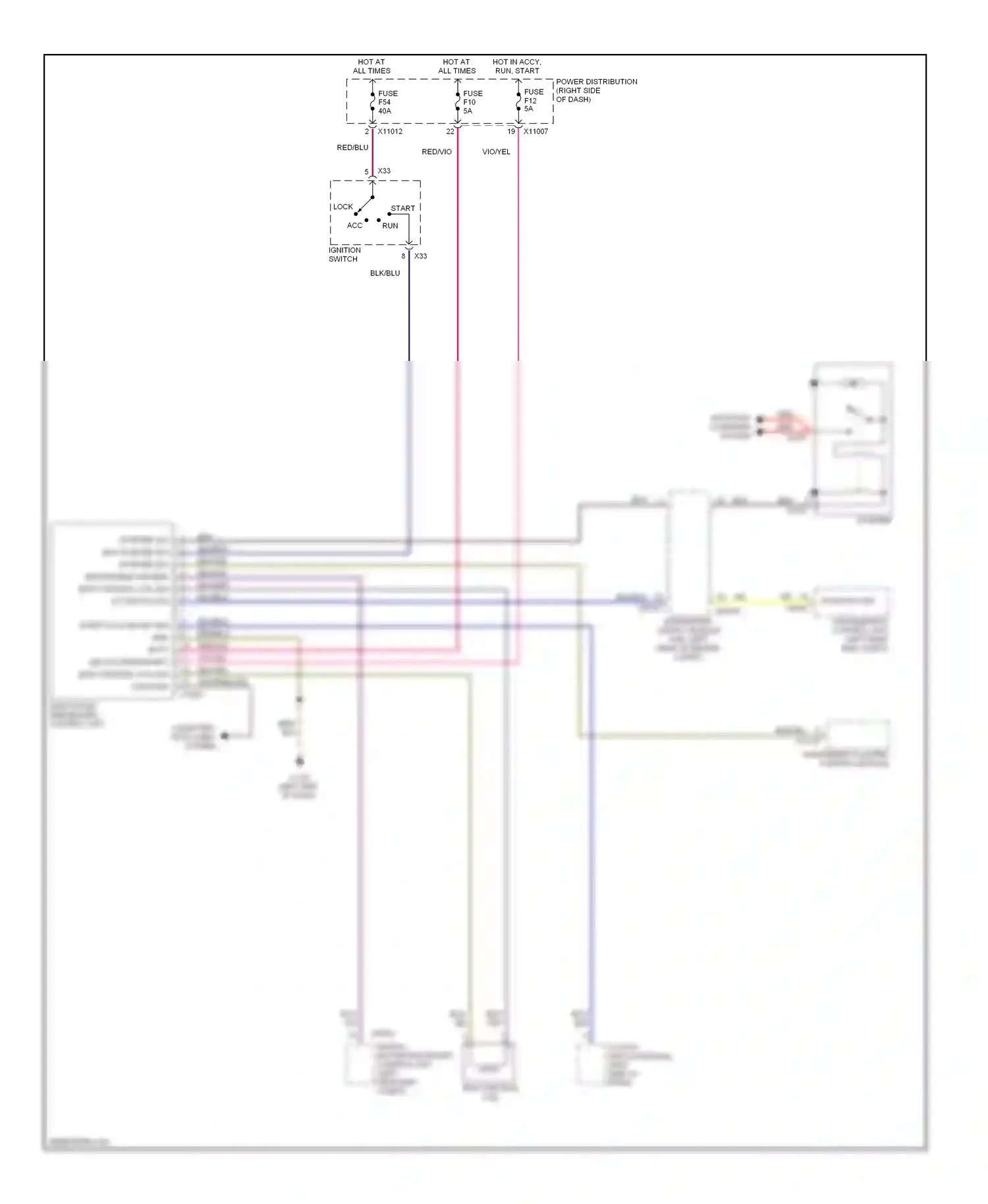 Wiring diagram blk/vio for BMW Z4 E85/E86 facelift (2005-2009) (5 of 13)