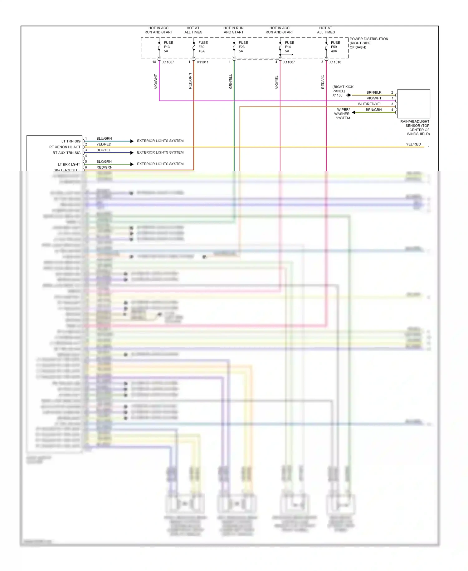 Wiring diagram blk/yel for BMW Z4 E85/E86 facelift (2005-2009) (5 of 11)
