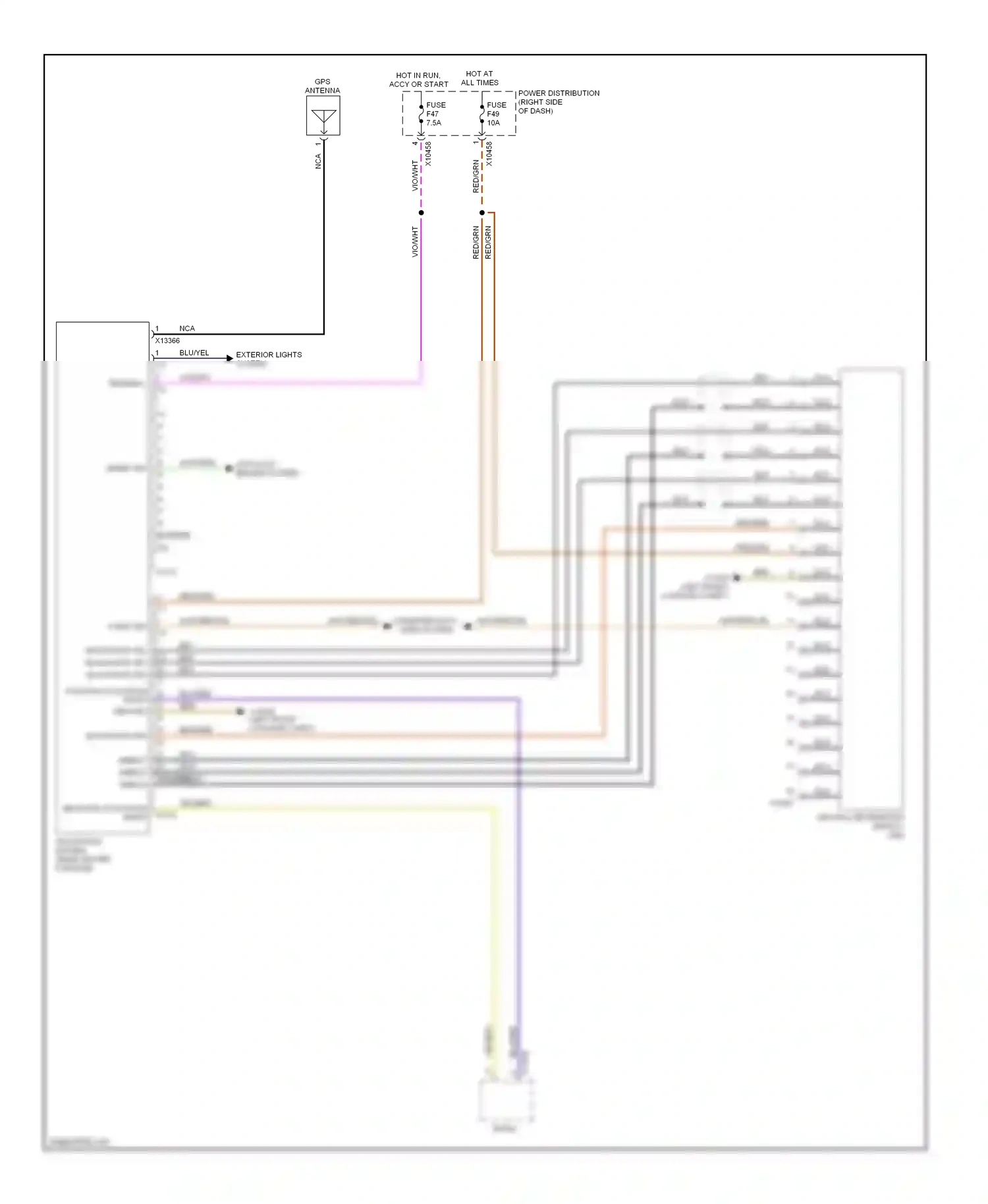 Wiring diagram blu/red for BMW Z4 E85/E86 facelift (2005-2009) (13 of 22)