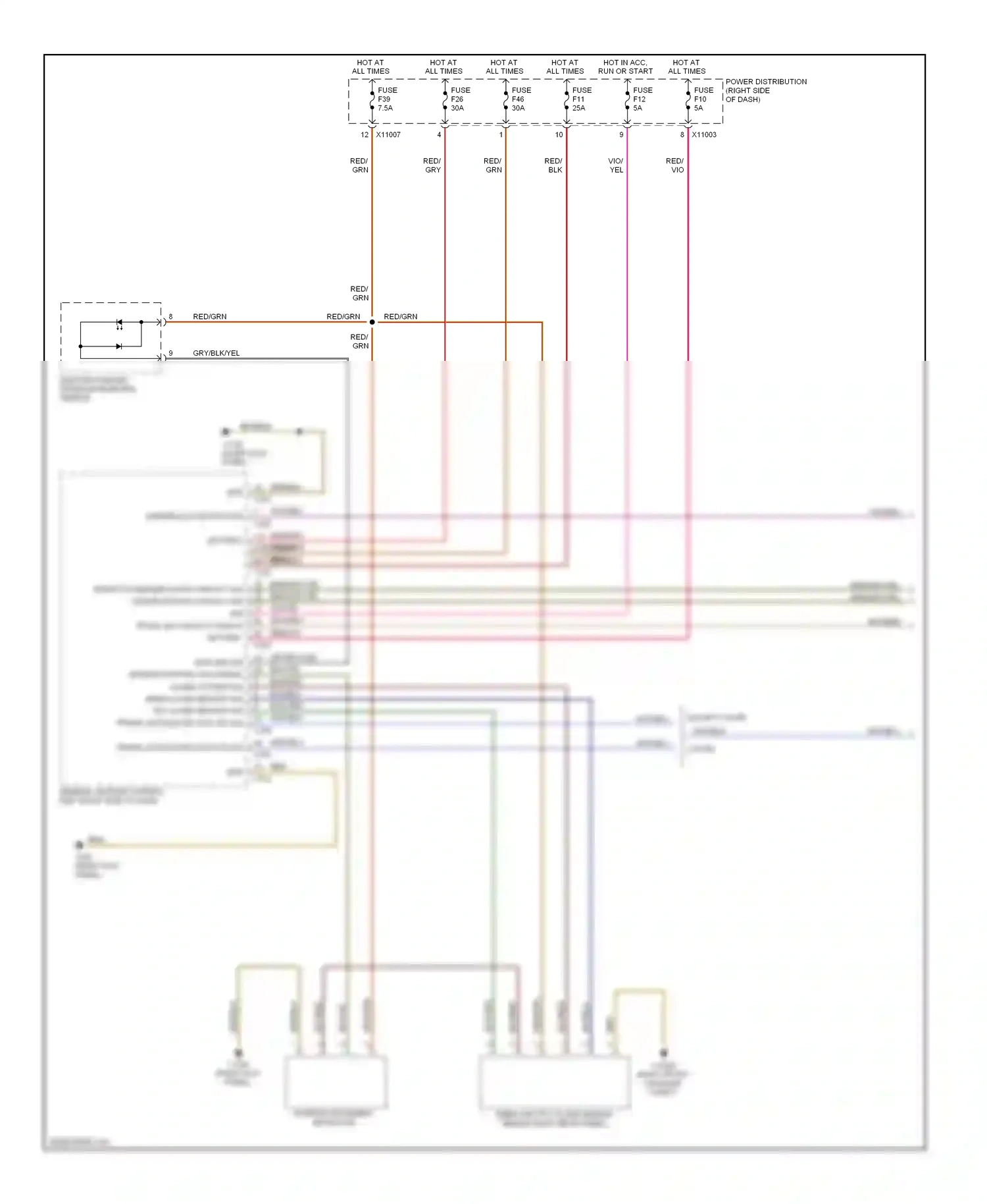 Wiring diagram brn/blk for BMW Z4 E85/E86 facelift (2005-2009) (2 of 30)