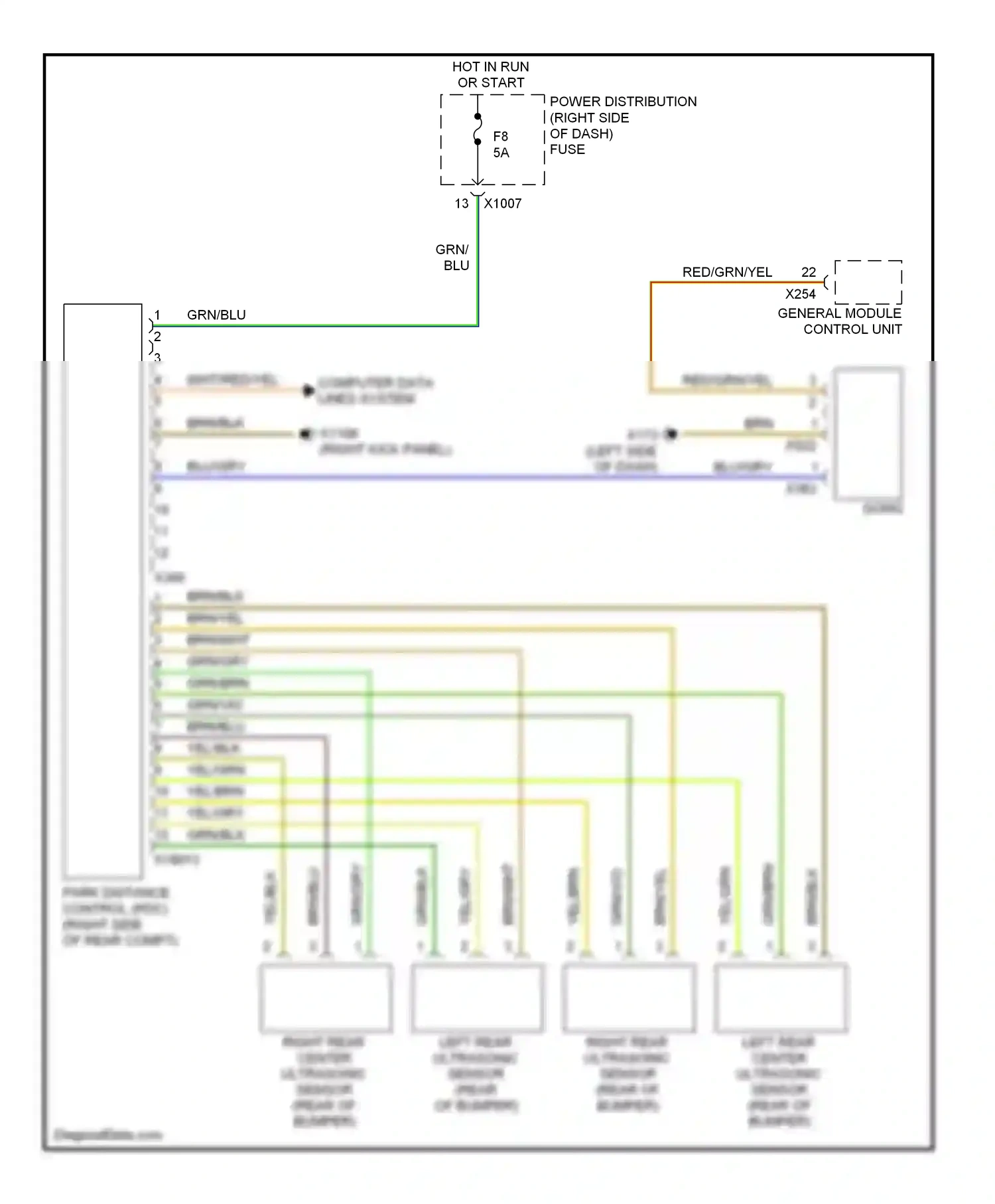 Wiring diagram computer data lines system for BMW Z4 E85/E86 facelift (2005-2009) (20 of 34)
