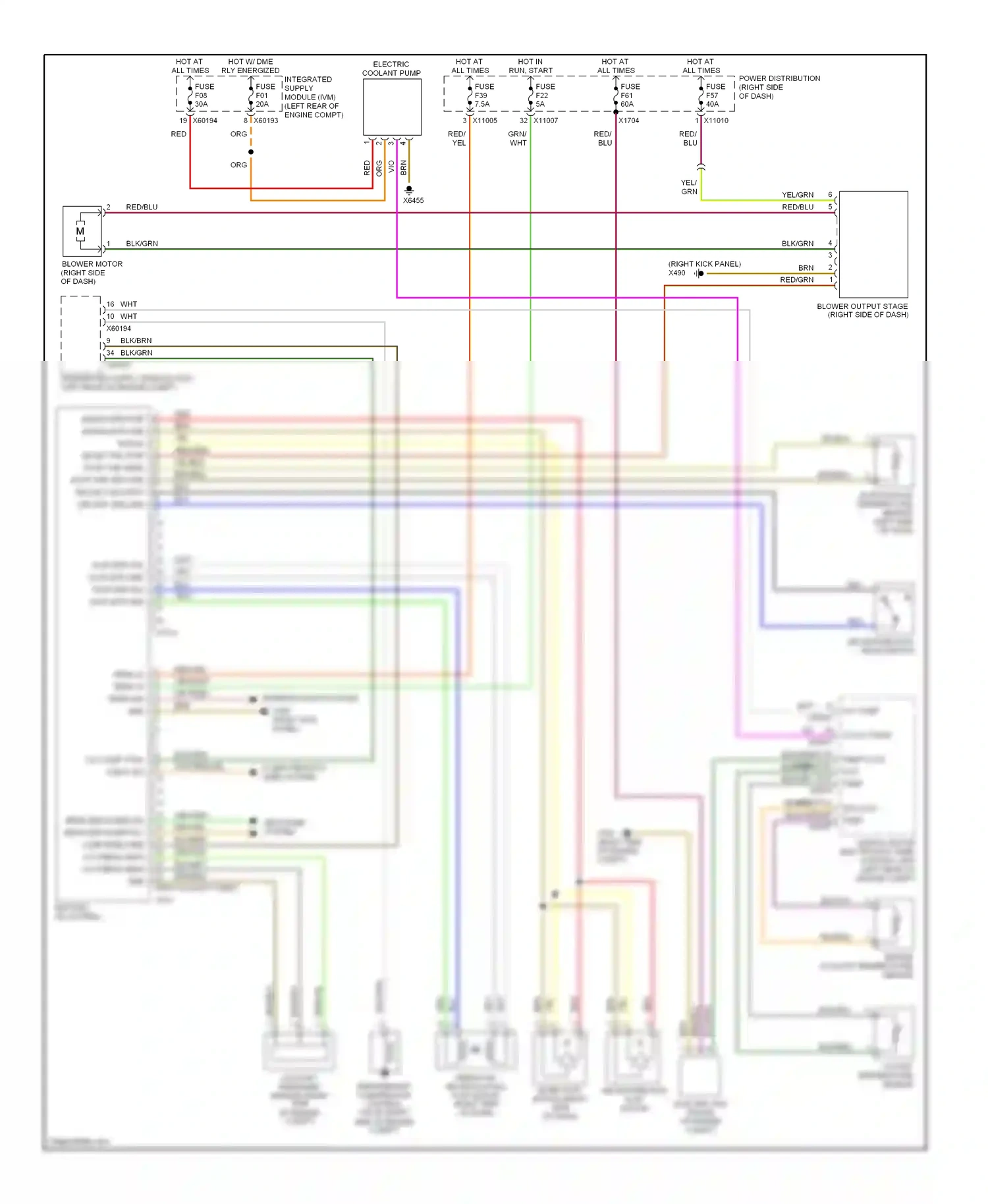 Wiring diagram coolt pump for BMW Z4 E85/E86 facelift (2005-2009) (2 of 2)