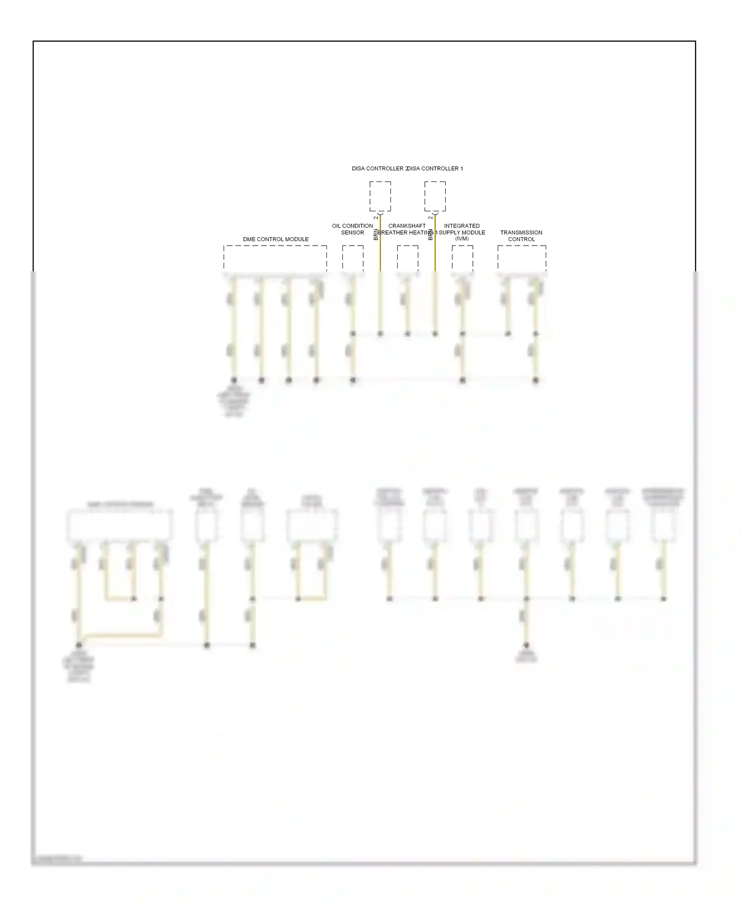Wiring diagram disa controller 1 for BMW Z4 E85/E86 facelift (2005-2009) (1 of 2)