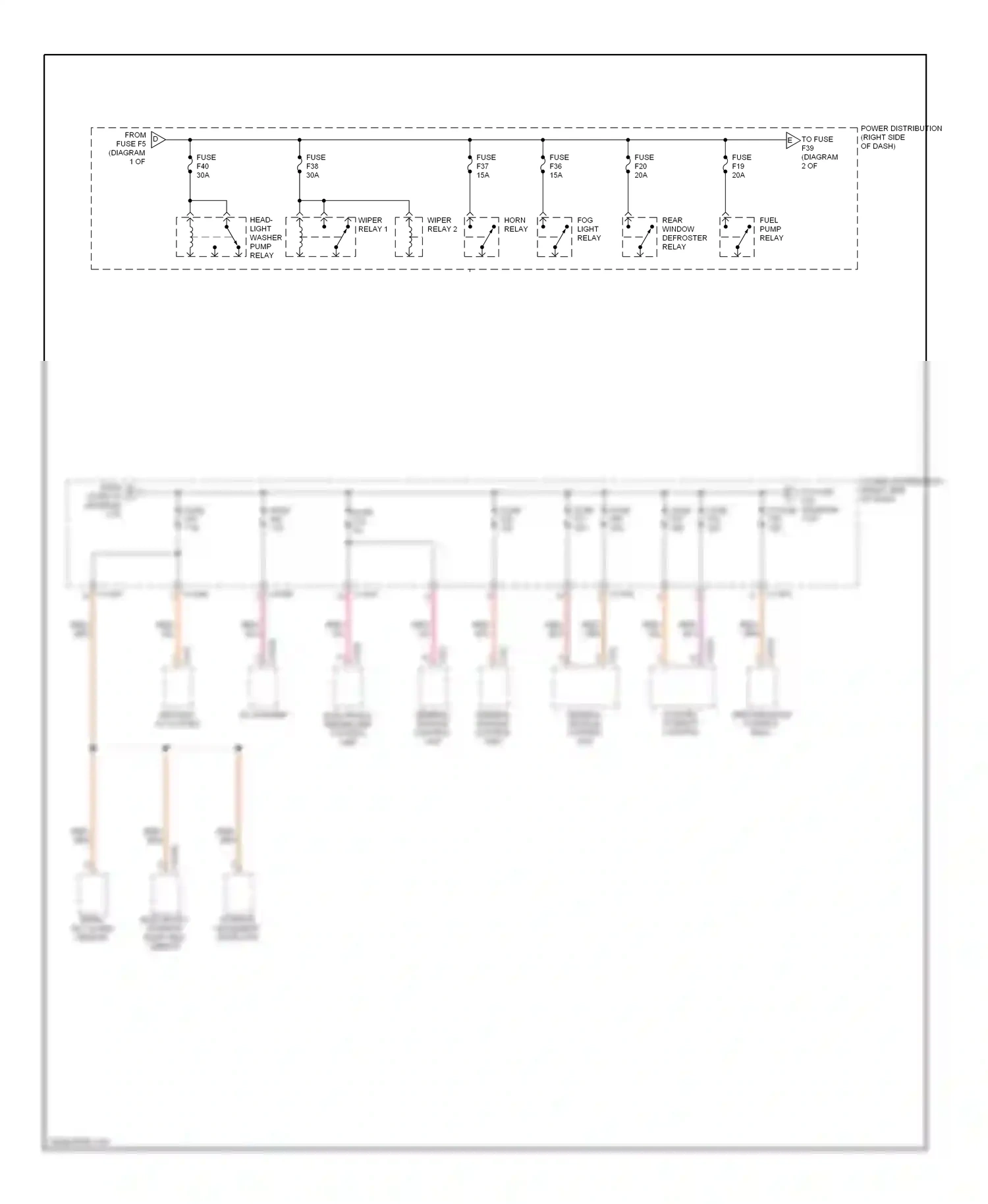 Wiring diagram electronic immobilizer control unit for BMW Z4 E85/E86 facelift (2005-2009) (2 of 2)