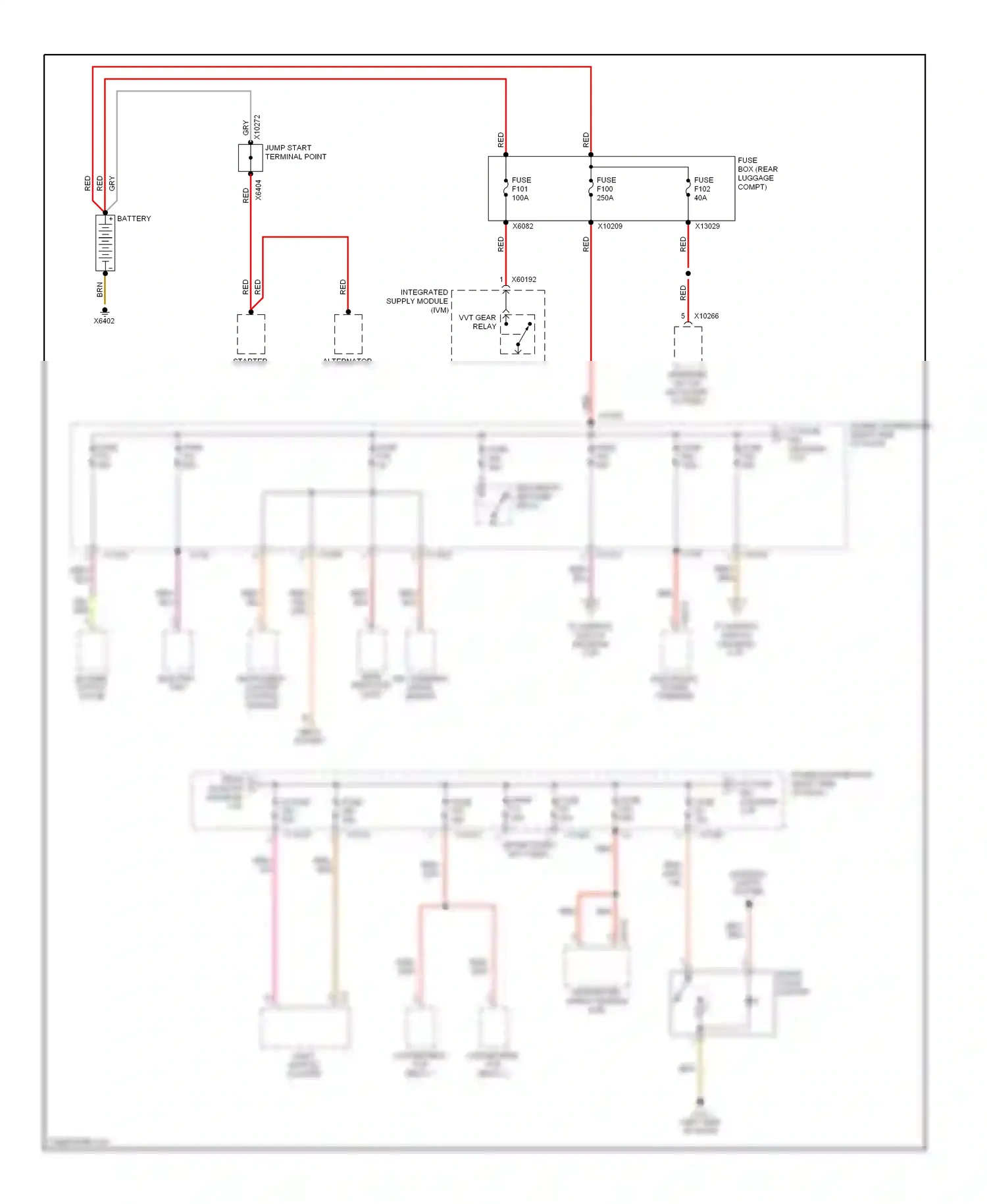 Wiring diagram gear indicator light for BMW Z4 E85/E86 facelift (2005-2009) (1 of 2)