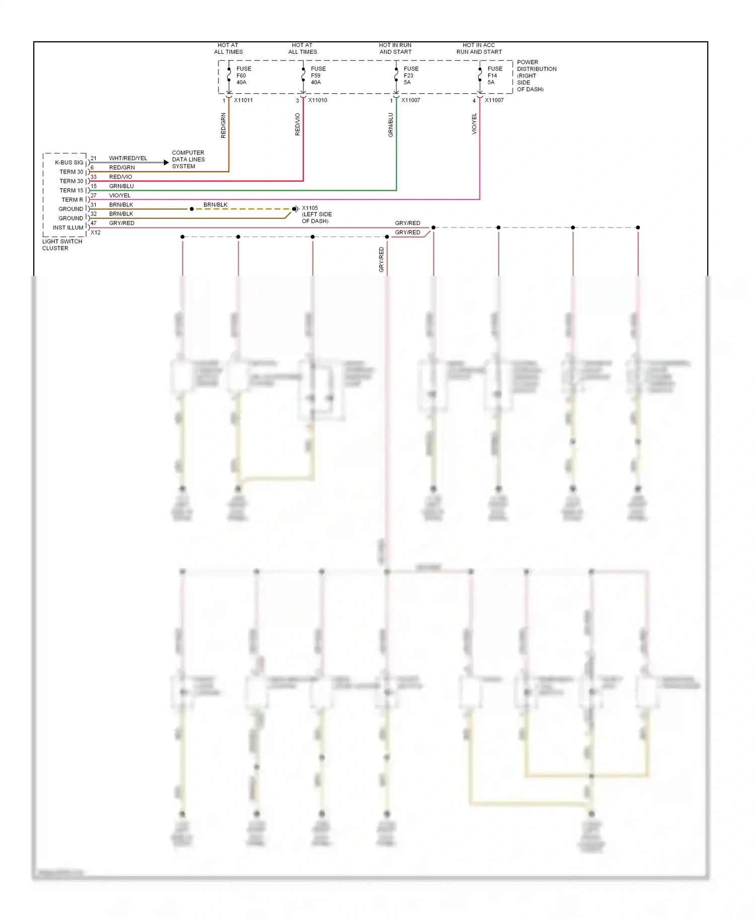 Wiring diagram nca for BMW Z4 E85/E86 facelift (2005-2009) (16 of 38)
