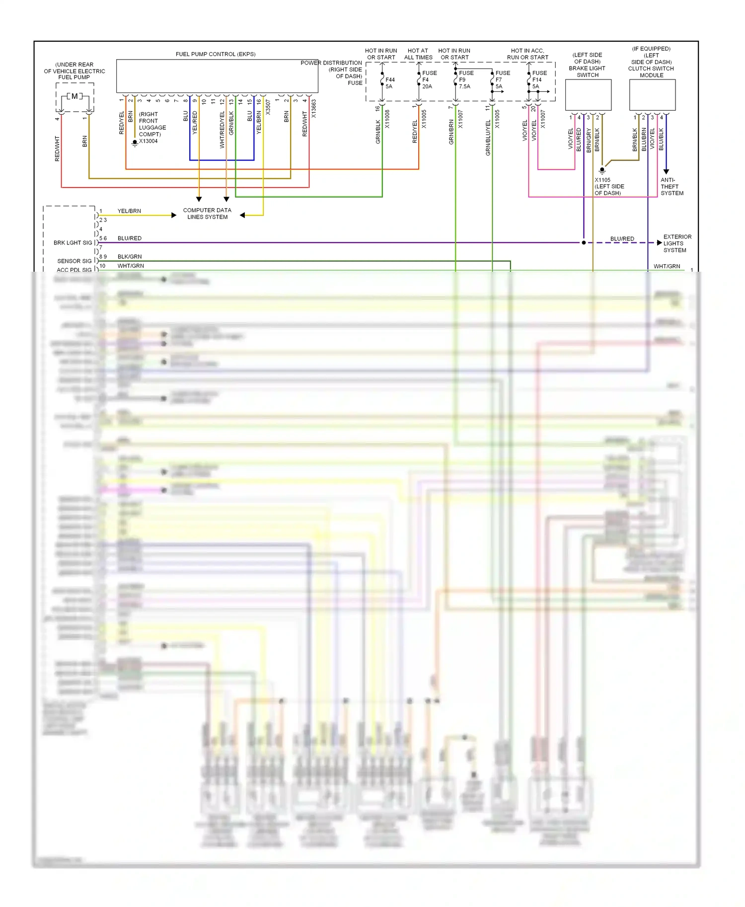 Wiring diagram vio for BMW Z4 E85/E86 facelift (2005-2009) (9 of 29)