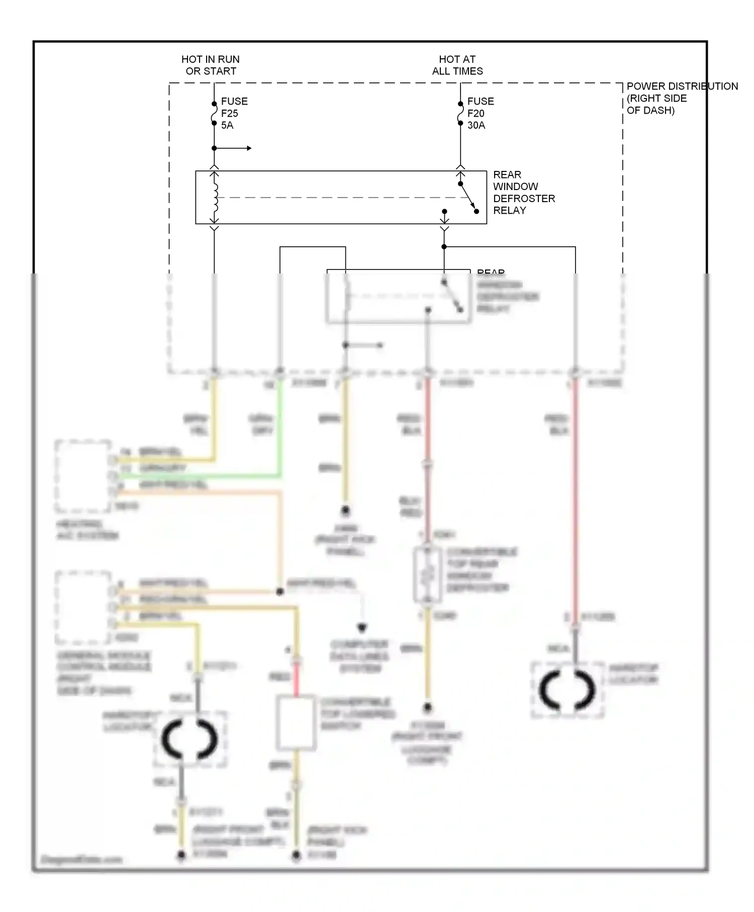 Wiring diagram yel for BMW Z4 E85/E86 facelift (2005-2009) (15 of 44)
